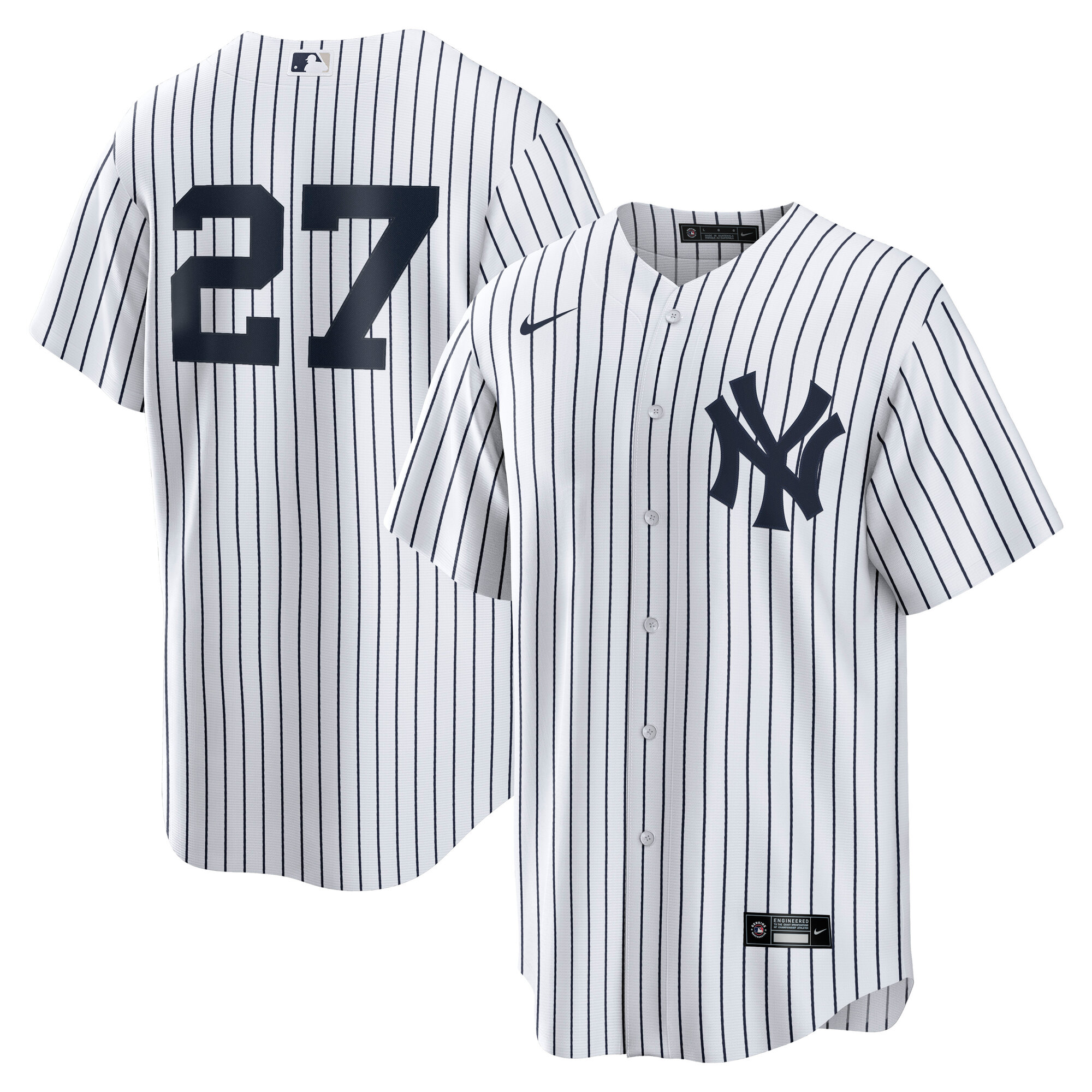 Men's New York Yankees Giancarlo Stanton White Home Player Jersey 