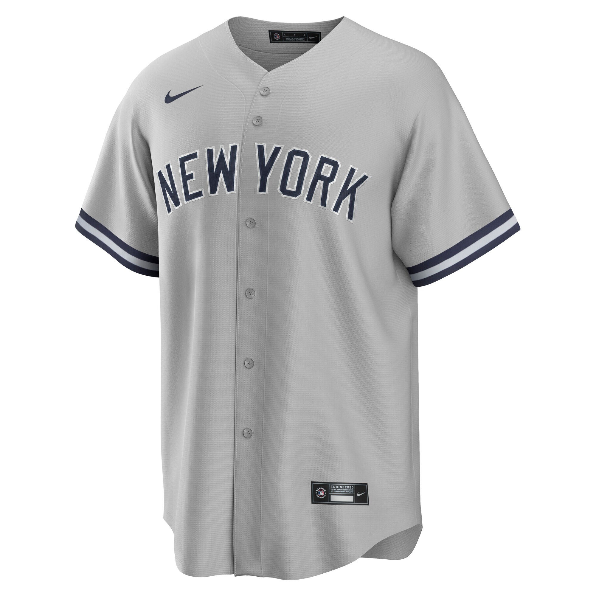 Alternative view of Men's New York Yankees Jazz Chisholm Jr. Gray Road Player Jersey 