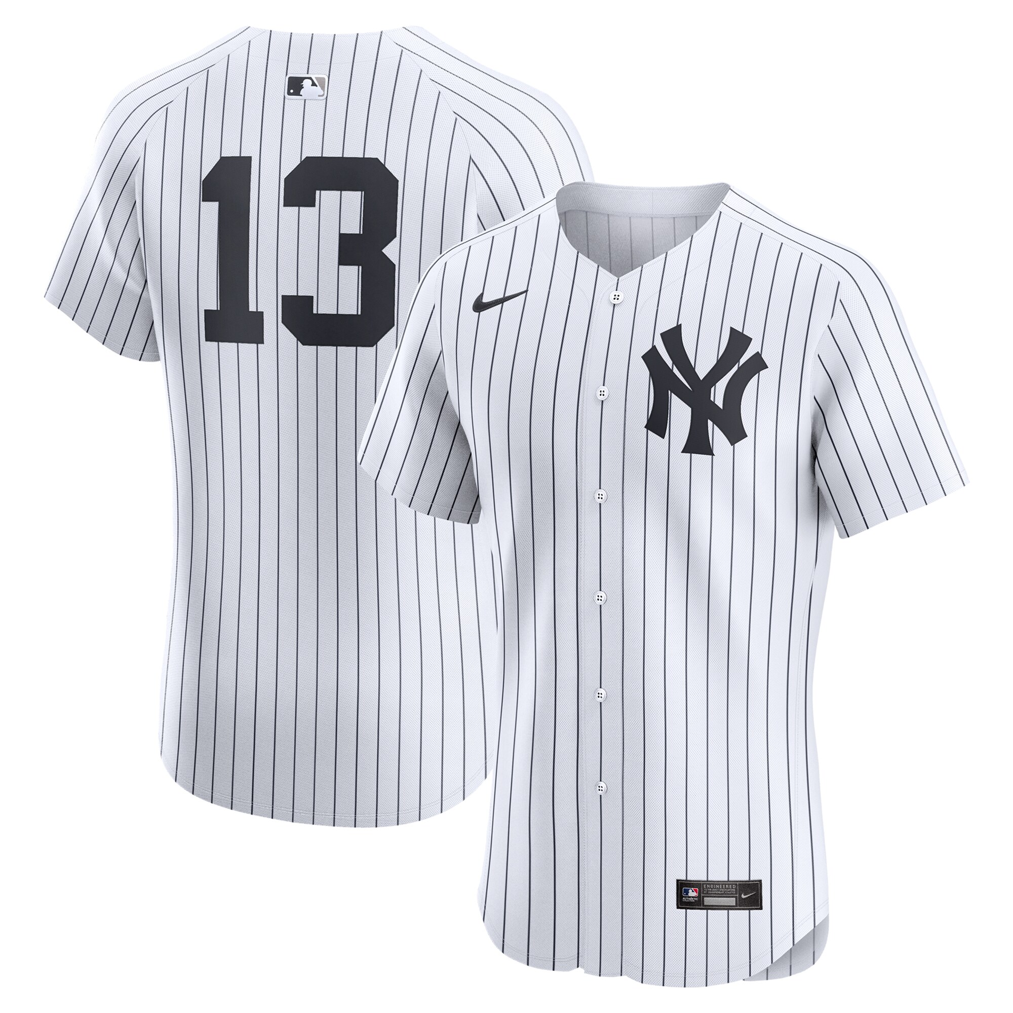 Men's New York Yankees Jazz Chisholm Jr. White Home Elite Player Jersey 