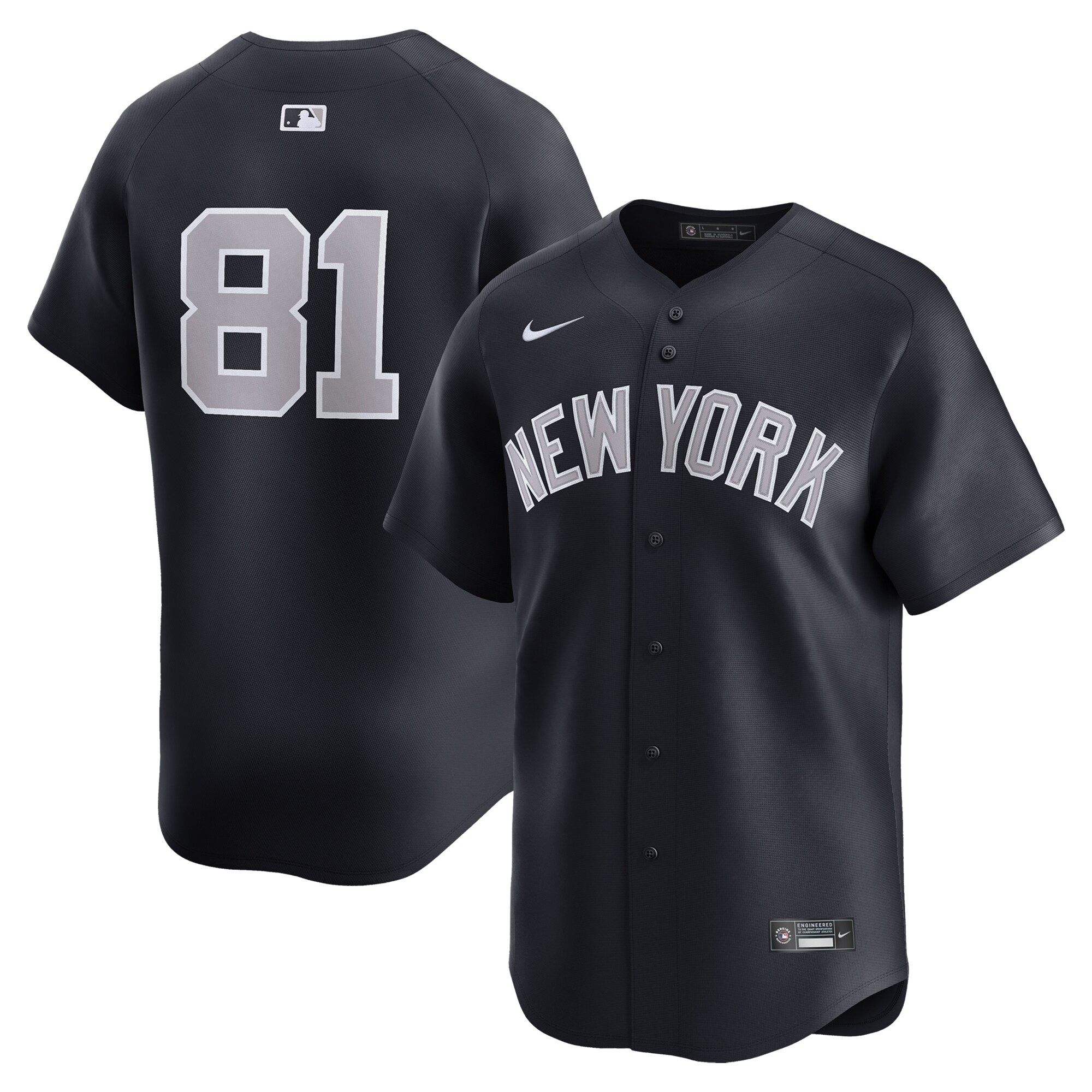 Men's New York Yankees Luis Gil Navy Alternate Limited Player Jersey 