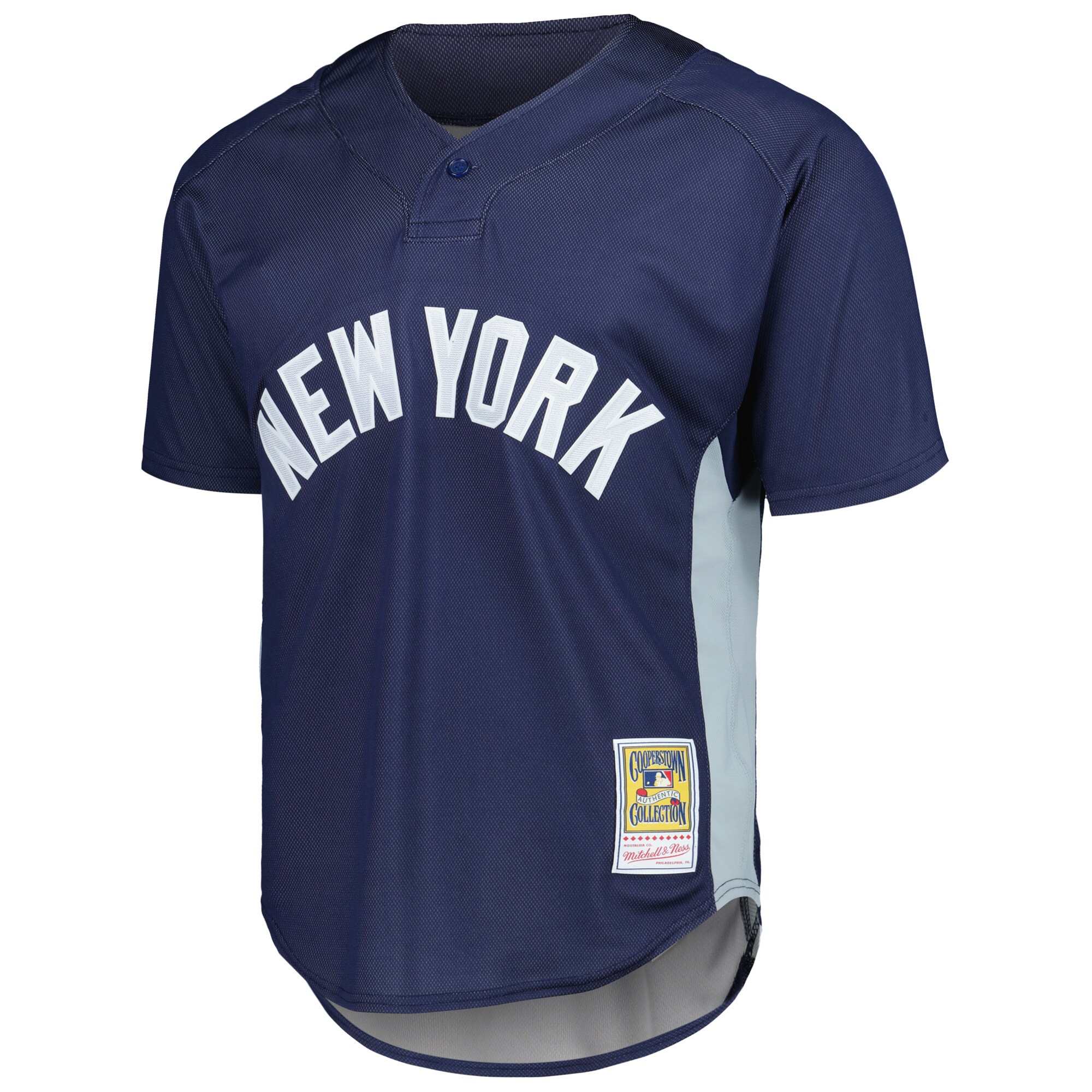 Alternative view of Men's New York Yankees Mariano Rivera Mitchell & Ness Navy Cooperstown Collection 2009 Batting Practice Jersey 