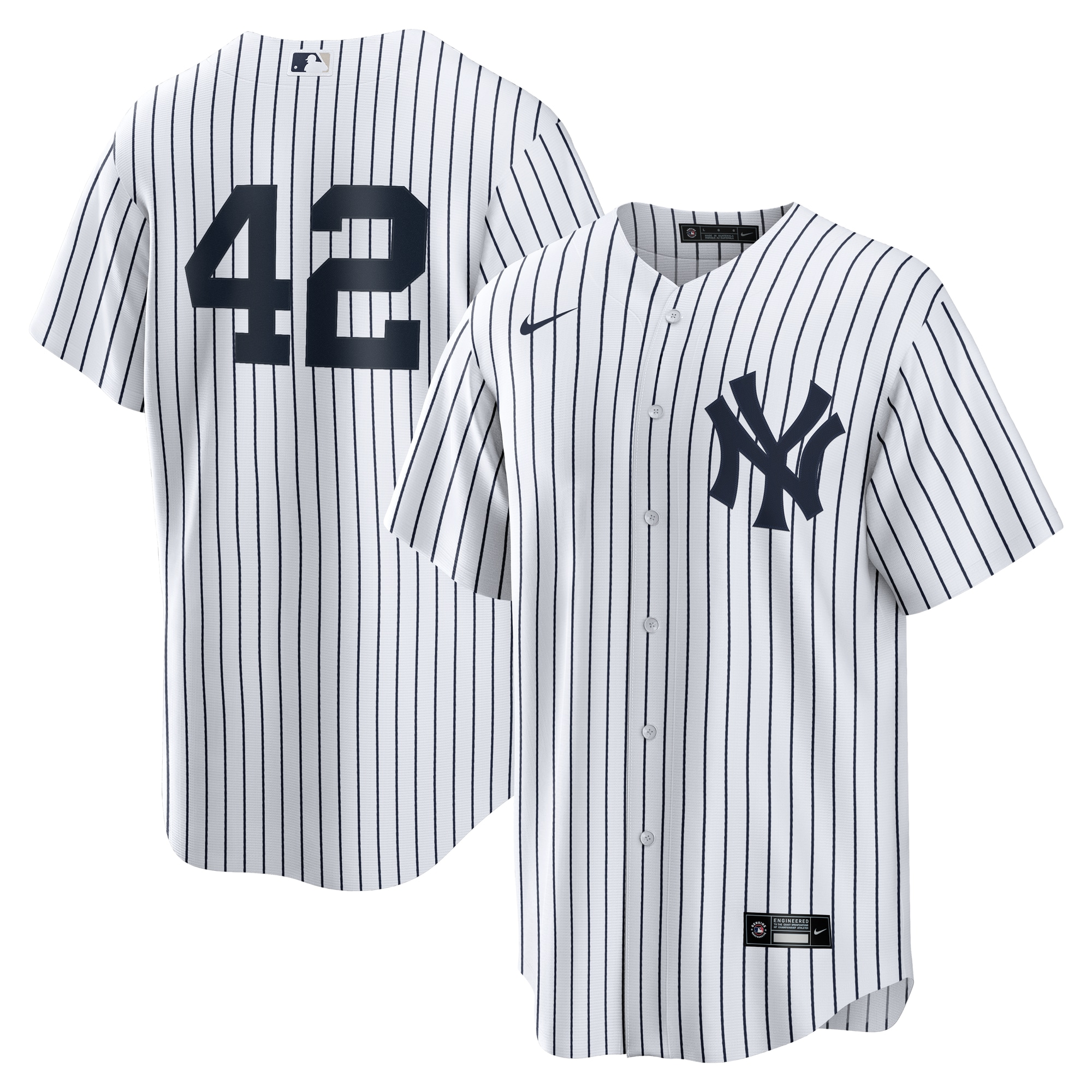 Men's New York Yankees Mariano Rivera White Home Retired Player Jersey 