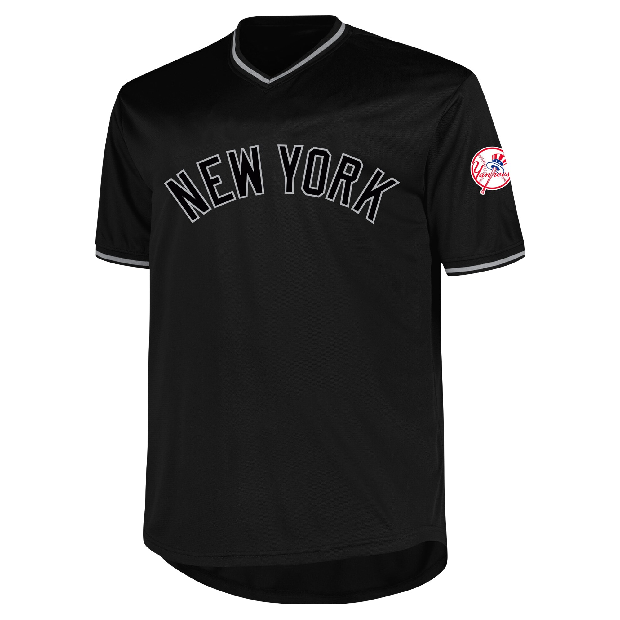 Alternative view of Men's New York Yankees Profile Black Big & Tall Pop Fashion Jersey 
