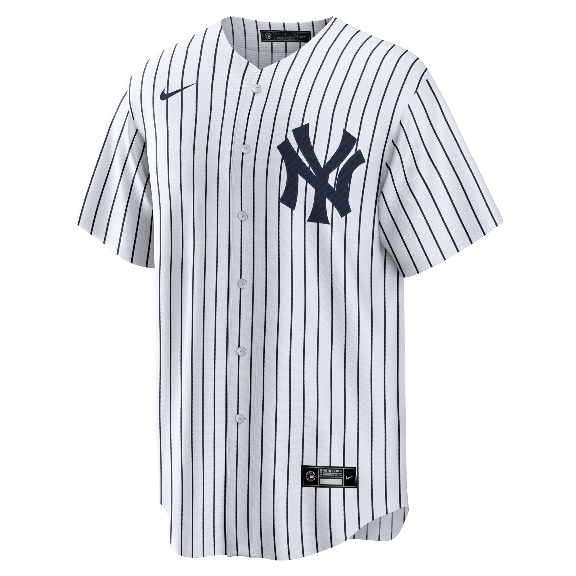 Alternative view of Men's New York Yankees White #1 Dad Home Jersey 