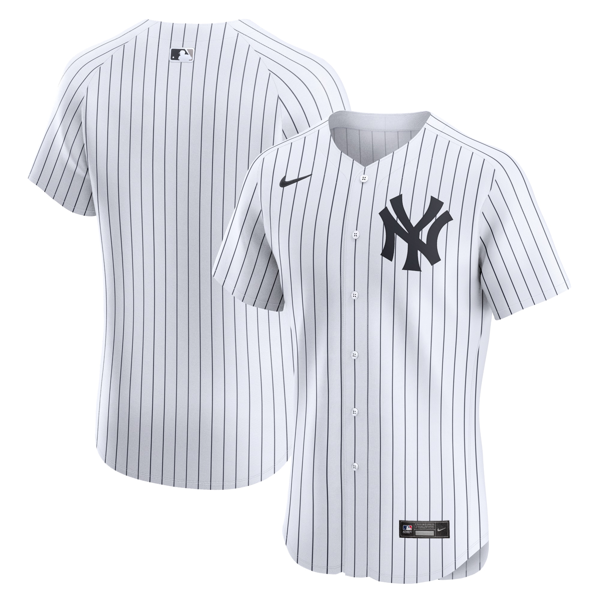 Men's New York Yankees White Home Elite Jersey 