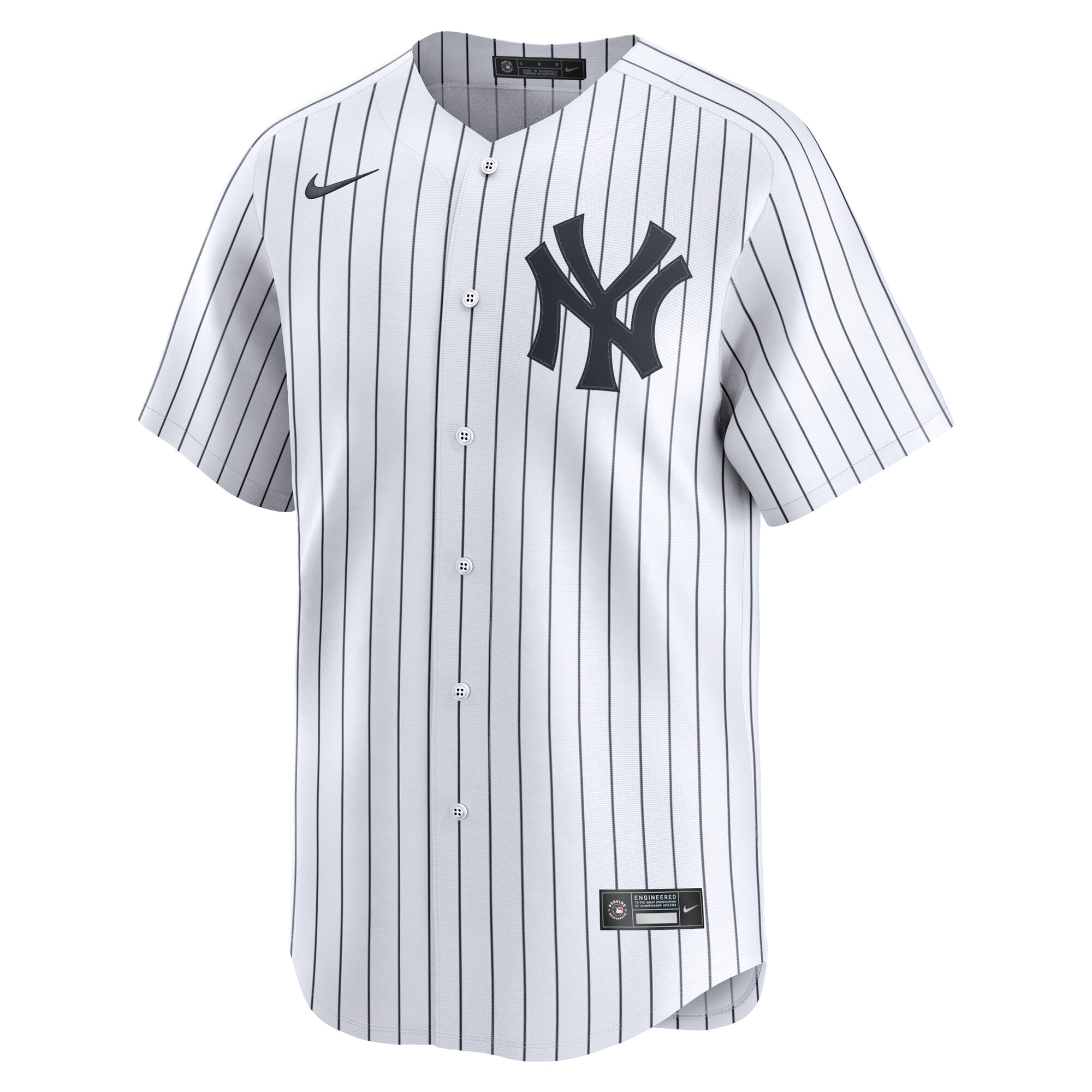 Alternative view of Men's New York Yankees White Home Limited Jersey 