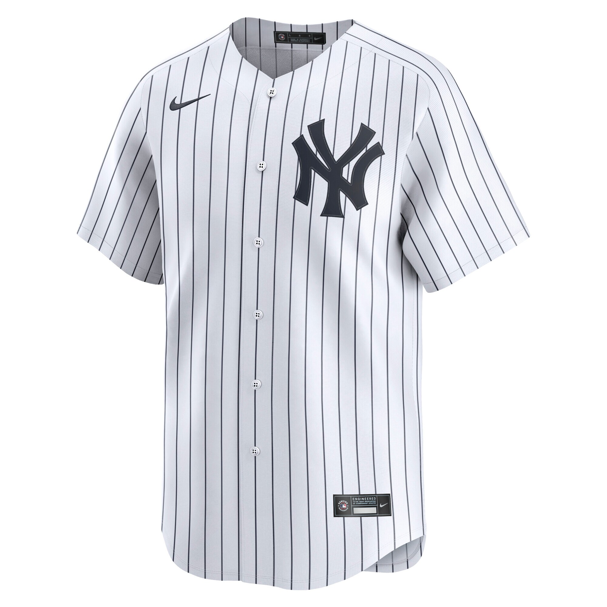 Alternative view of Men's New York Yankees White Home Limited Jersey 