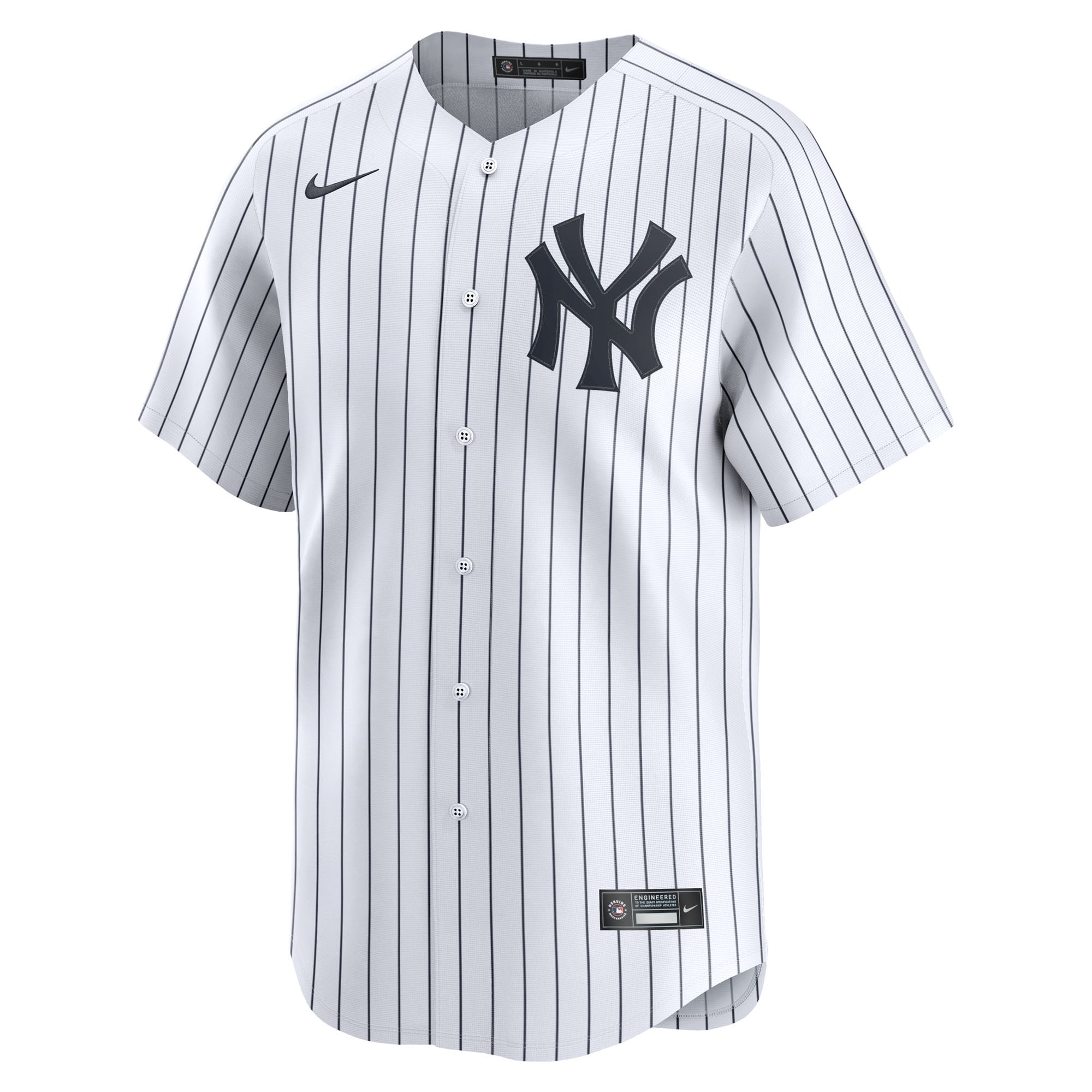 Alternative view of Men's New York Yankees White Home Limited Pick-A-Player Retired Roster Jersey 
