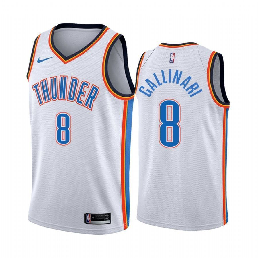 Men's Oklahoma City Thunder Danilo Gallinari 8 Association Jersey - JS551 