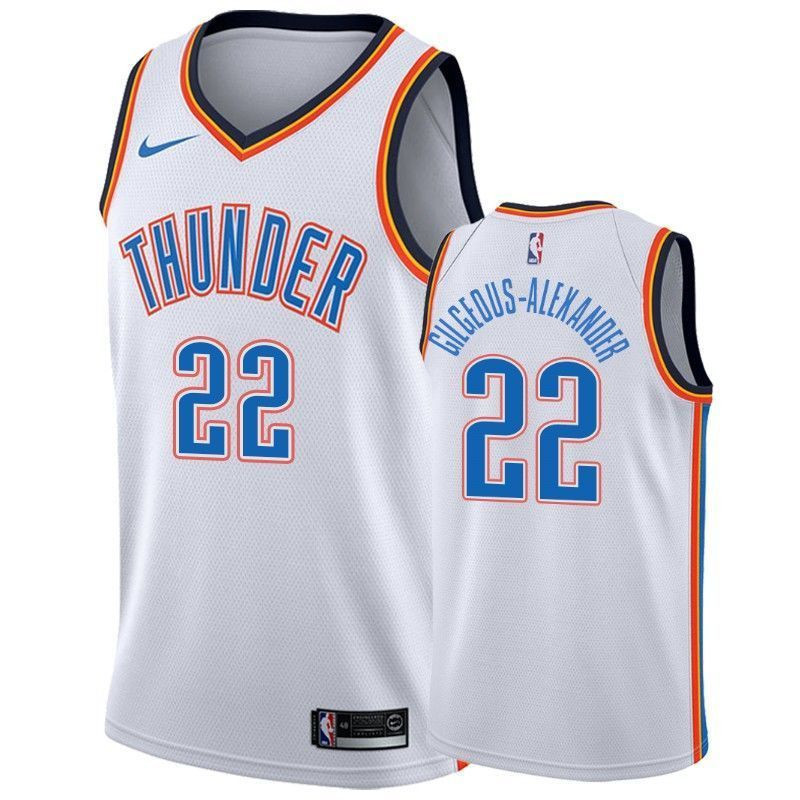 Men's Oklahoma City Thunder Shai Gilgeous-alexander 2 Association Jersey - JS482 