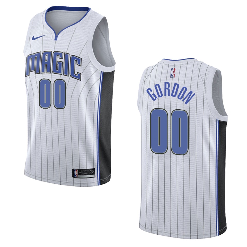 Men's Orlando Magic #00 Aaron Gordon Association Swingman Jersey - White