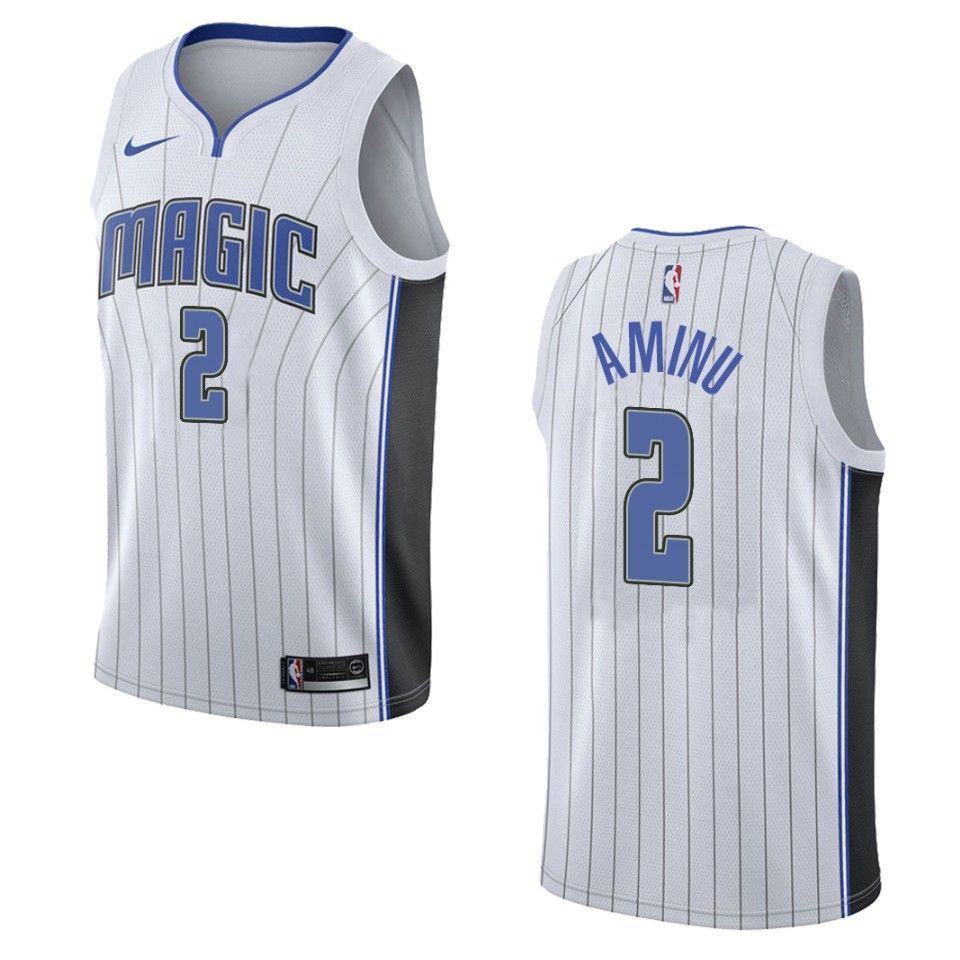Men's Orlando Magic 2 Al-farouq Aminu Association Swingman Jersey - White - JS518 