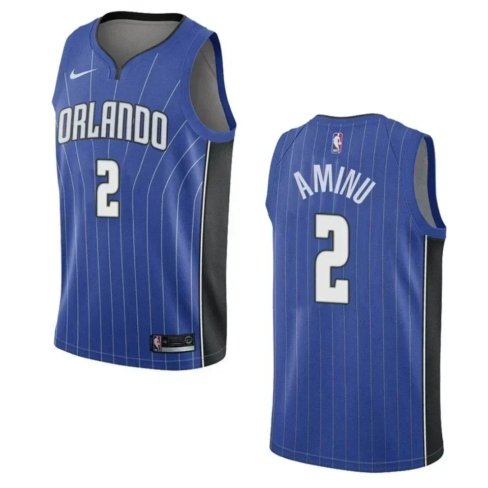 Men's Orlando Magic 2 Al-farouq Aminu Icon Swingman Jersey - Blue - JS505 