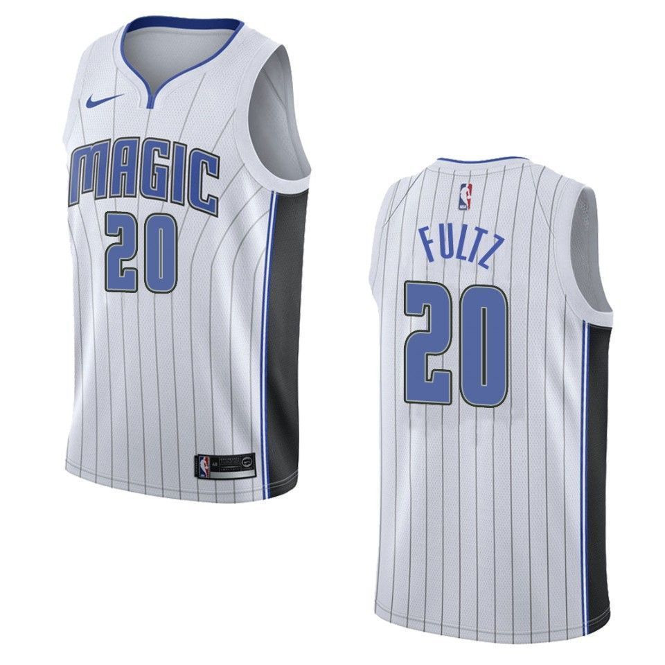 Men's Orlando Magic 20 Markelle Fultz Association Swingman Jersey - White - JS814 