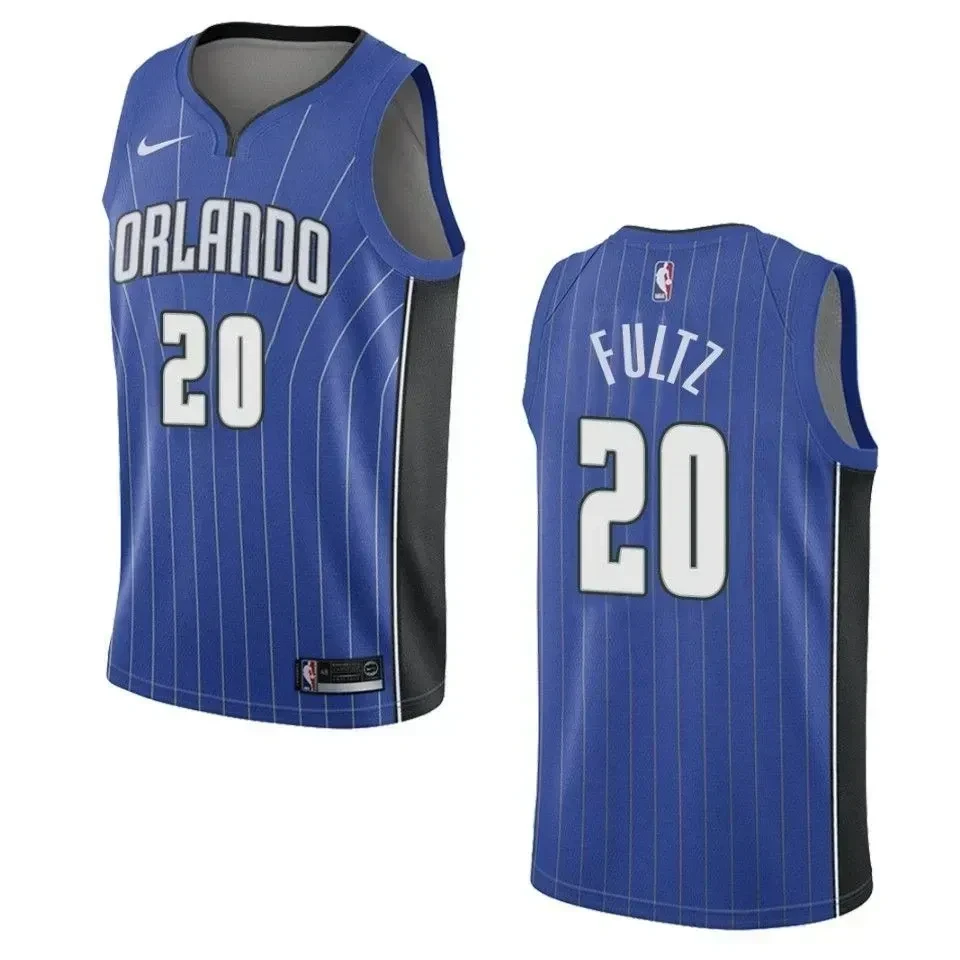 Men's Orlando Magic 20 Markelle Fultz Icon Swingman Jersey - Blue - JS505 