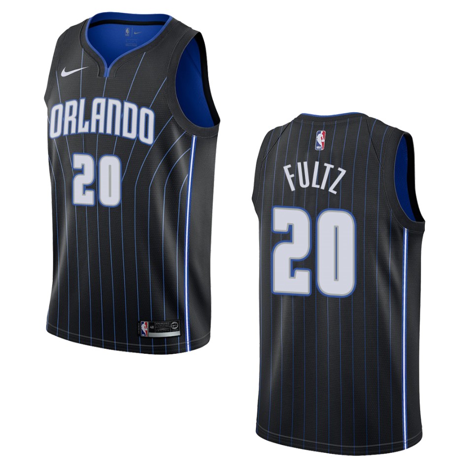 Men's Orlando Magic #20 Markelle Fultz Statement Swingman Jersey - Black