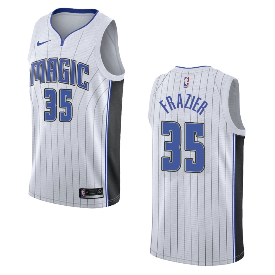 Men's Orlando Magic #35 Melvin Frazier Association Swingman Jersey - White