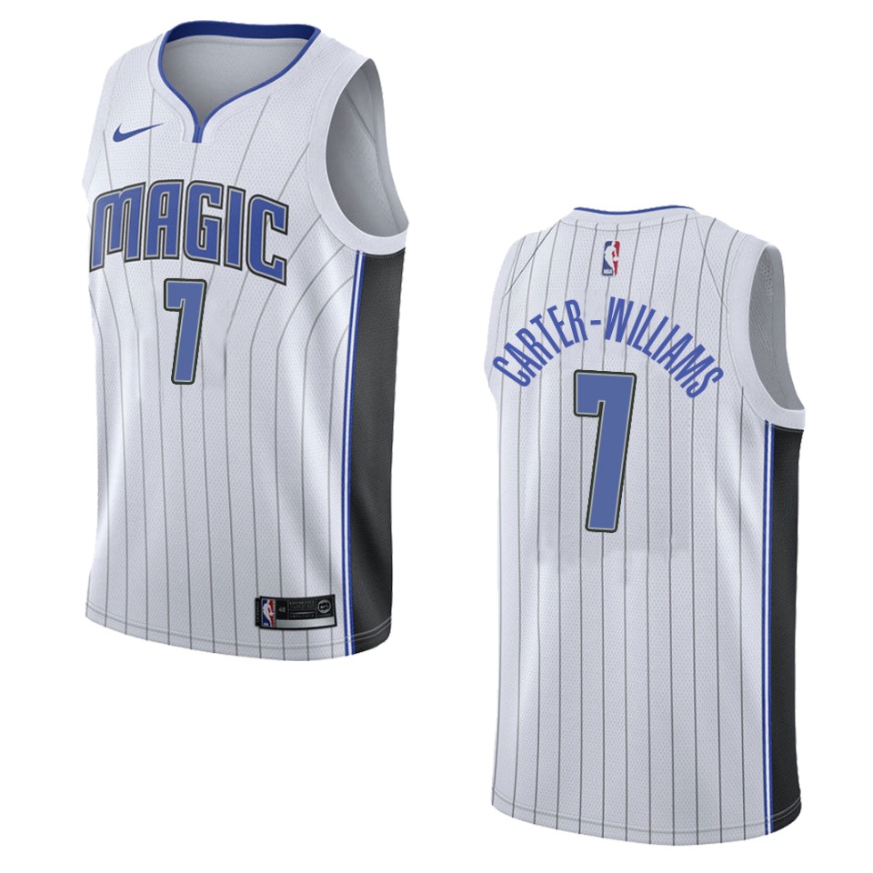 Men's Orlando Magic #7 Michael Carter-williams Association Swingman Jersey - White