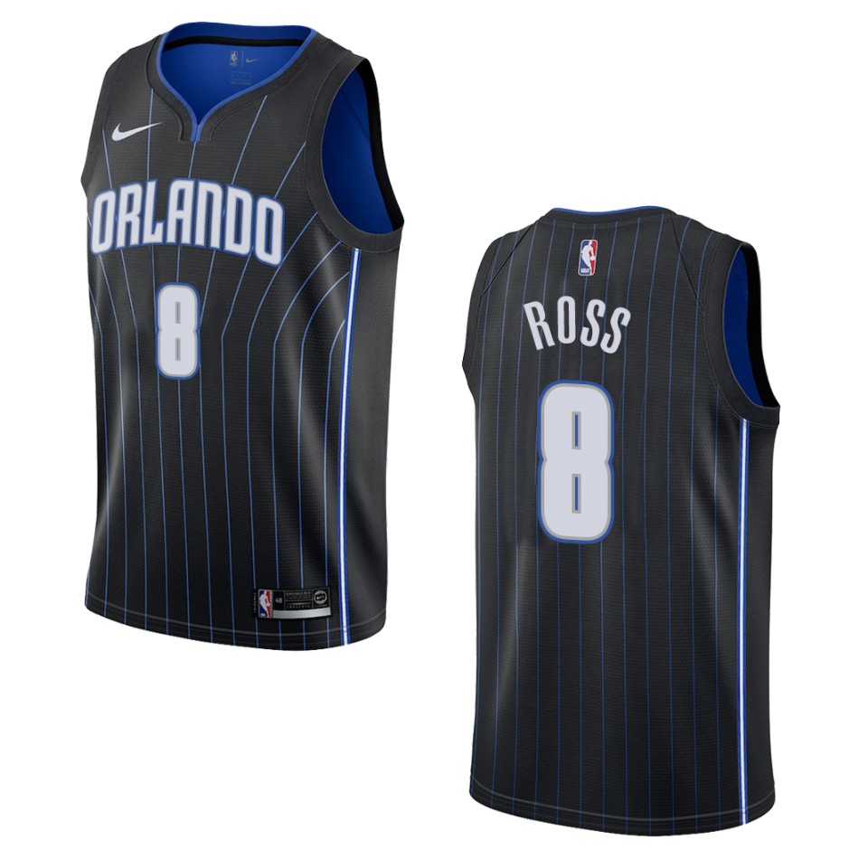 Men's Orlando Magic #8 Terrence Ross Statement Swingman Jersey - Black