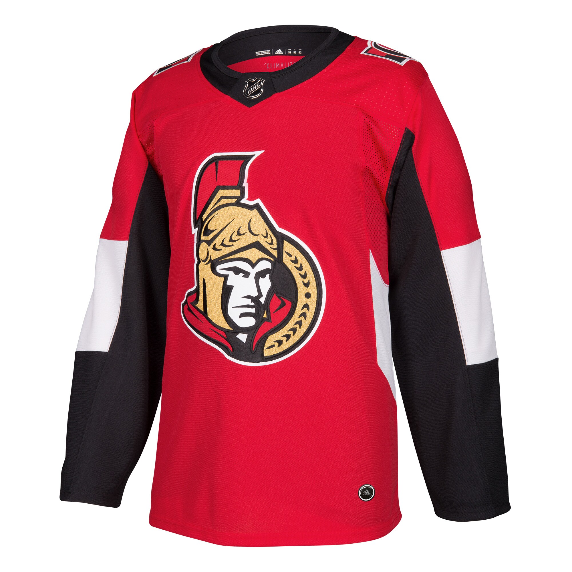 Alternative view of Men's Ottawa Senators Red Home Blank Jersey - JS325 