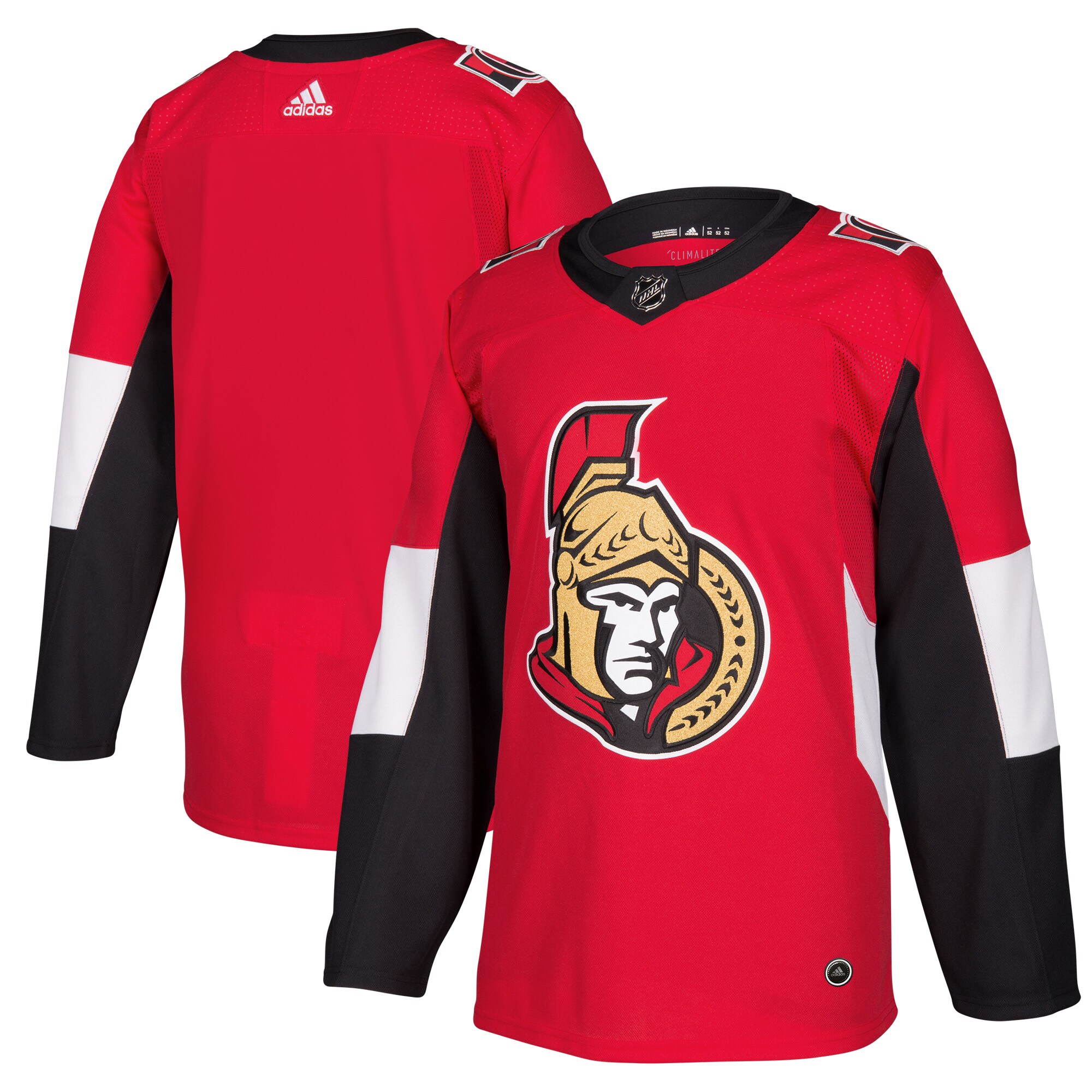 Men's Ottawa Senators Red Home Blank Jersey - JS325 