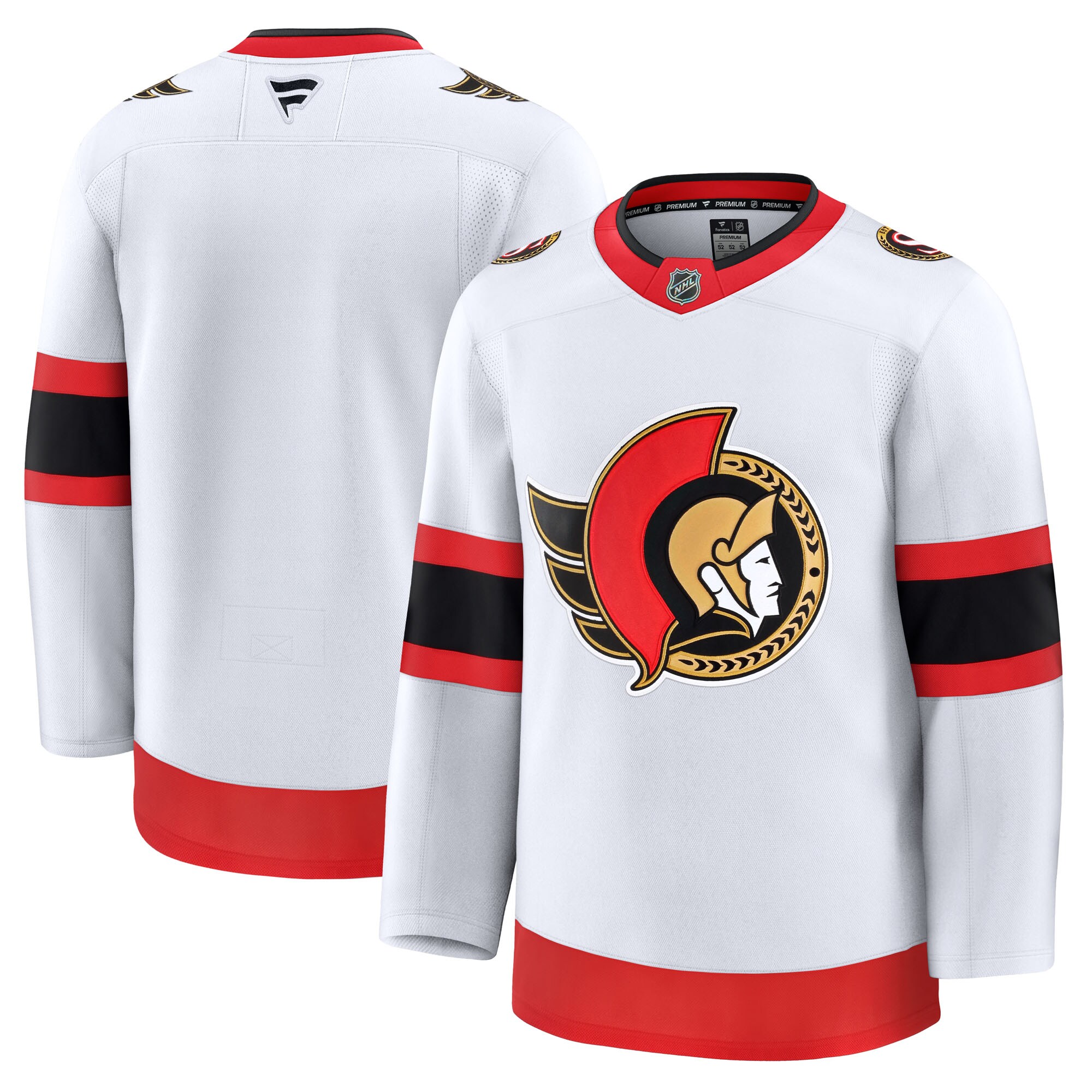 Men's Ottawa Senators White Away Premium Jersey - JS728 