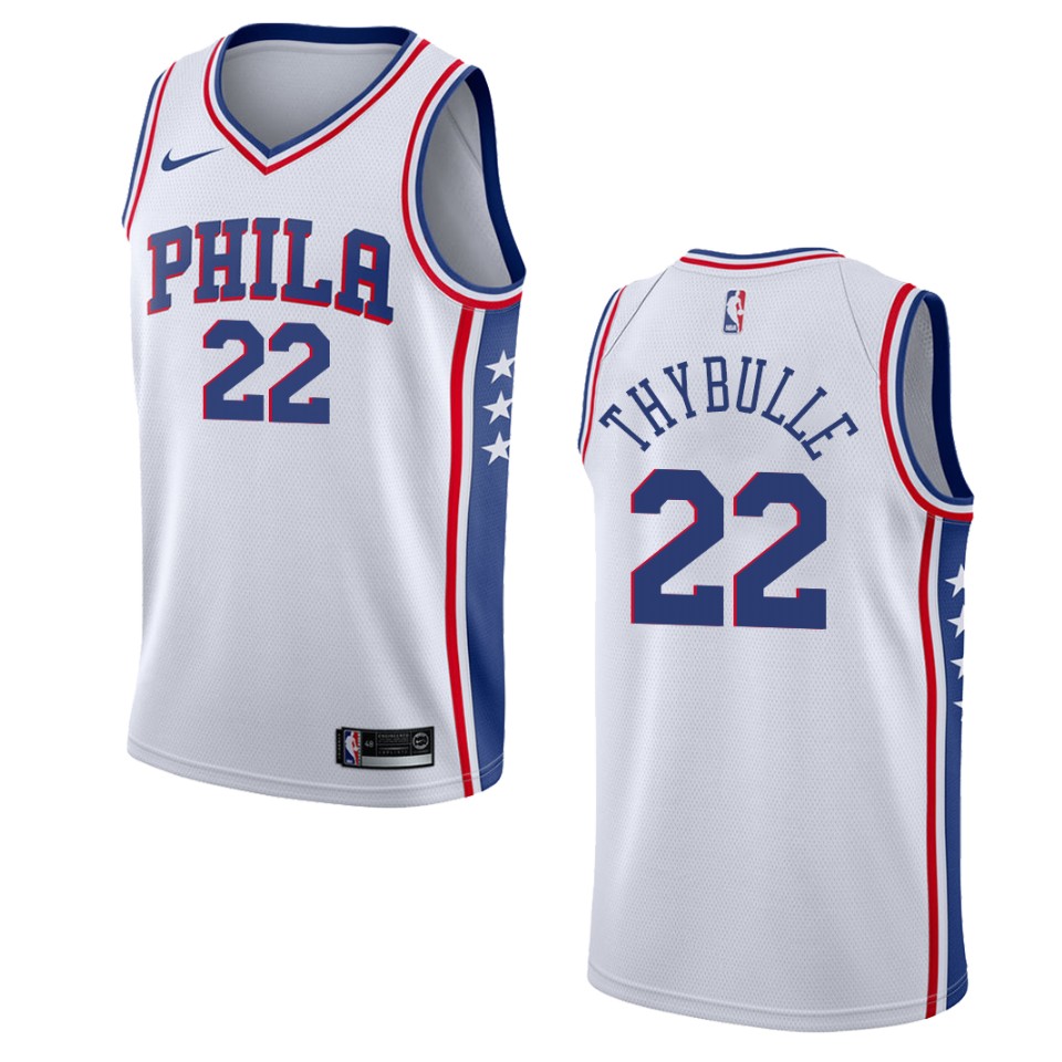 Men's Philadelphia 76ers #22 Matisse Thybulle Association Swingman Jersey - White