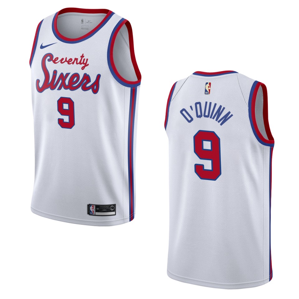 Men's Philadelphia 76ers #9 Kyle O'quinn Hardwood Classics Swingman Jersey - White