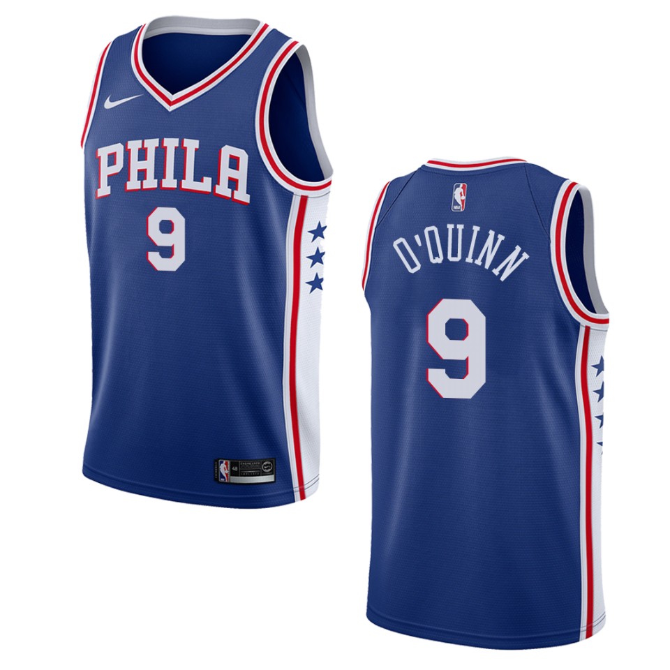 Men's Philadelphia 76ers #9 Kyle O'quinn Icon Swingman Jersey - Blue