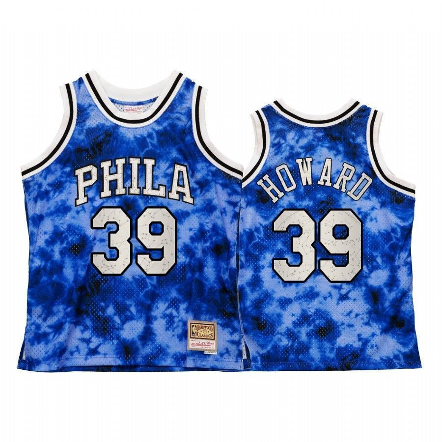 Men's Philadelphia 76ers Dwight Howard Galaxy Constellation Jersey Royal Vintage - JS175 
