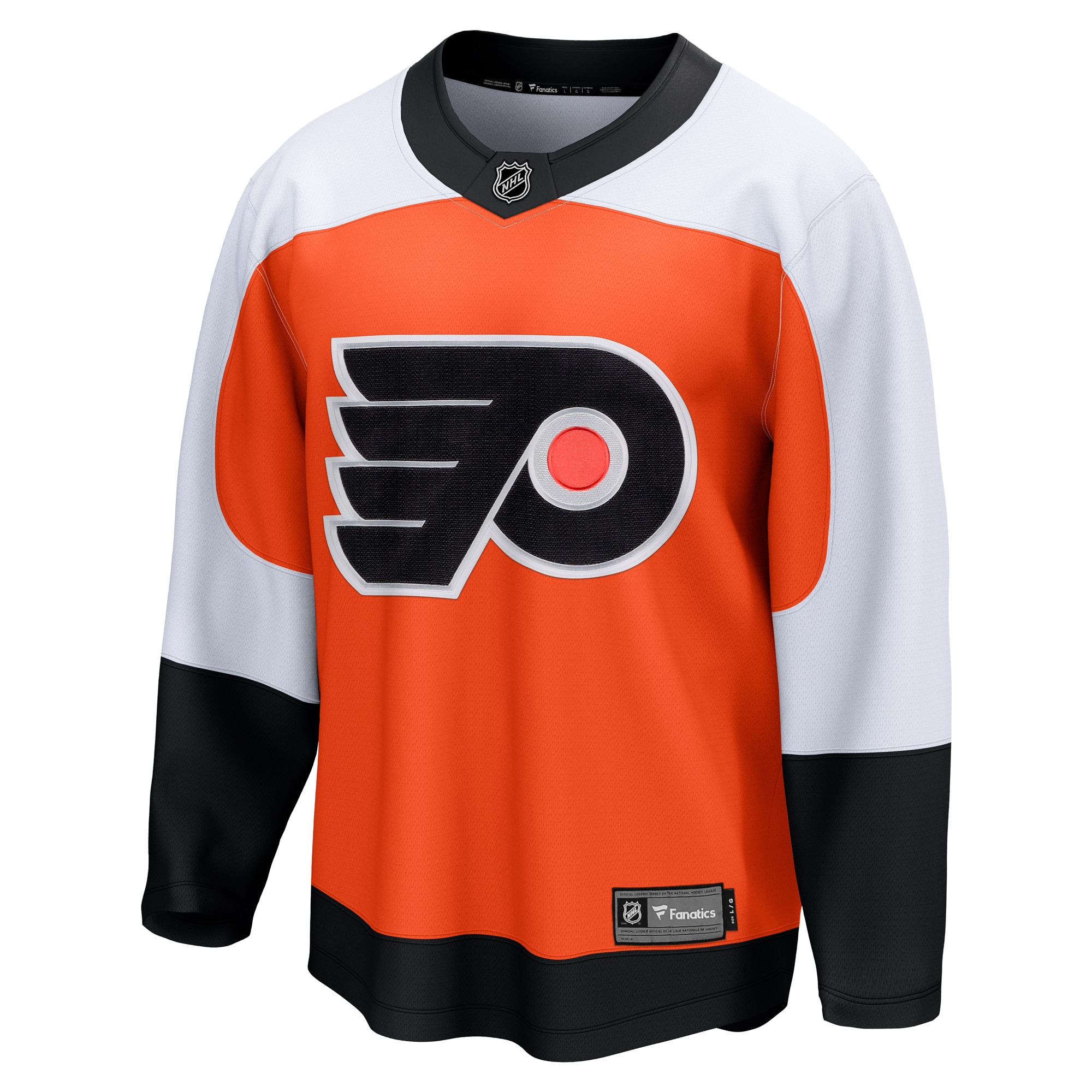 Alternative view of Men's Philadelphia Flyers Burnt Orange Home Premier Breakaway Jersey - JS484 