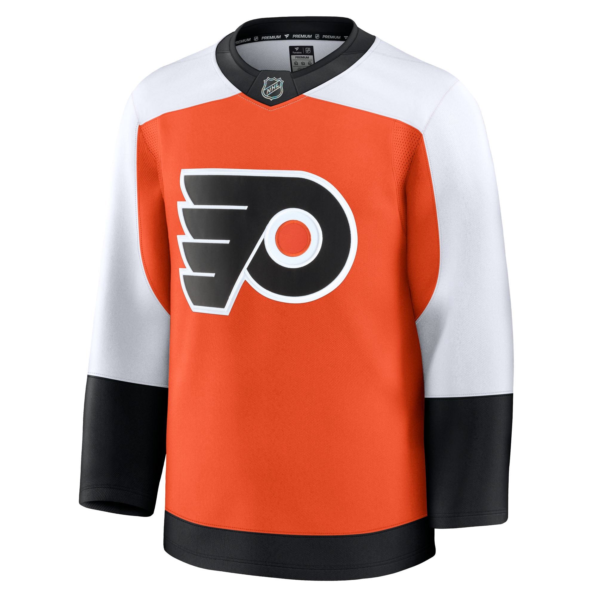 Alternative view of Men's Philadelphia Flyers Burnt Orange Home Premium Jersey - JS544 