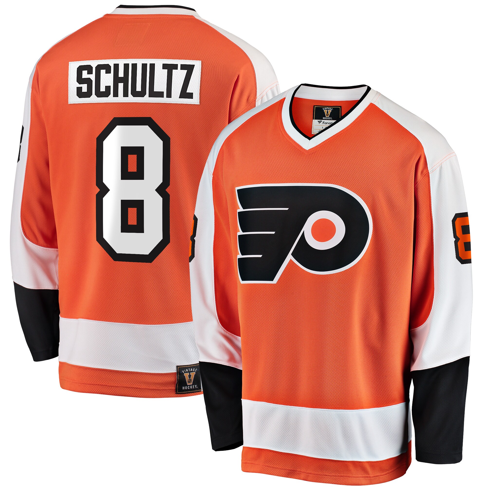 Men's Philadelphia Flyers Dave Schultz Orange Premier Breakaway Retired Player Jersey - JS392 