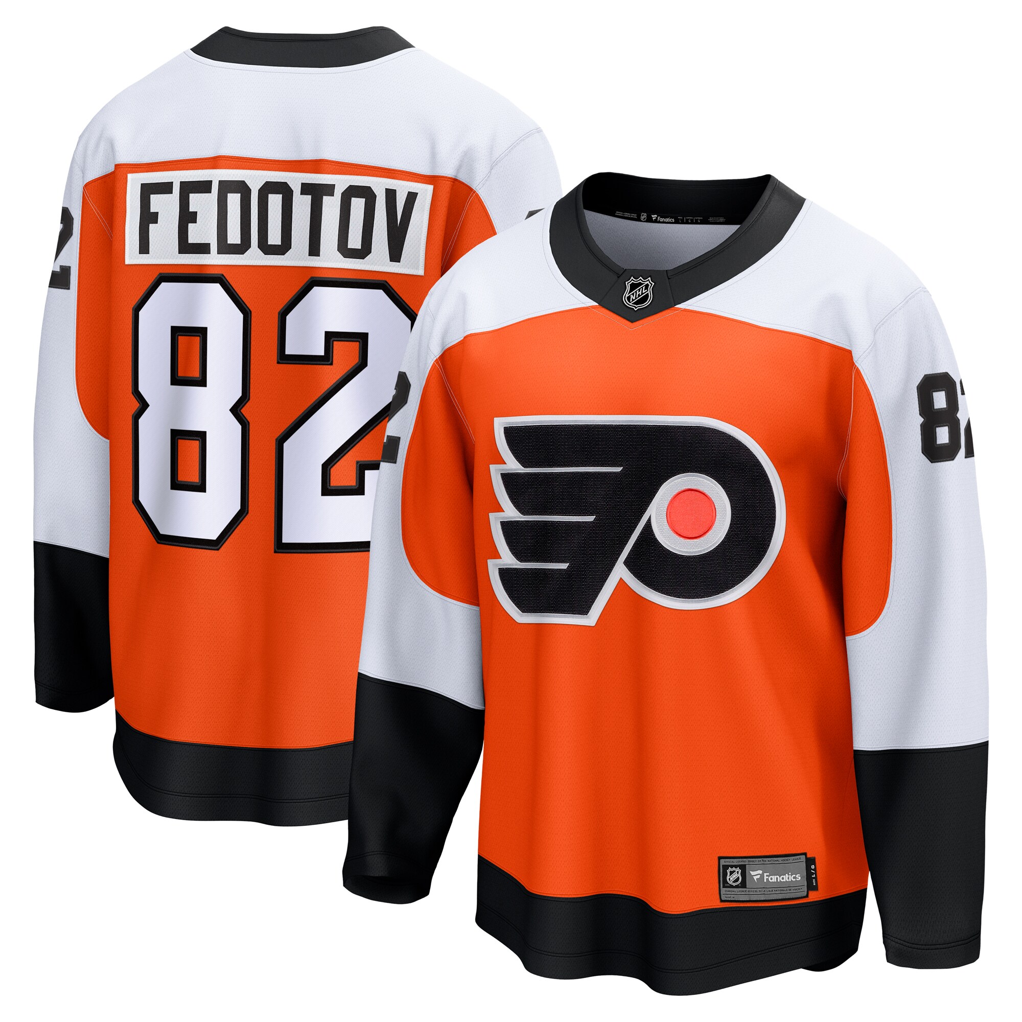 Men's Philadelphia Flyers Ivan Fedotov Orange Home Premier Breakaway Player Jersey - JS182 