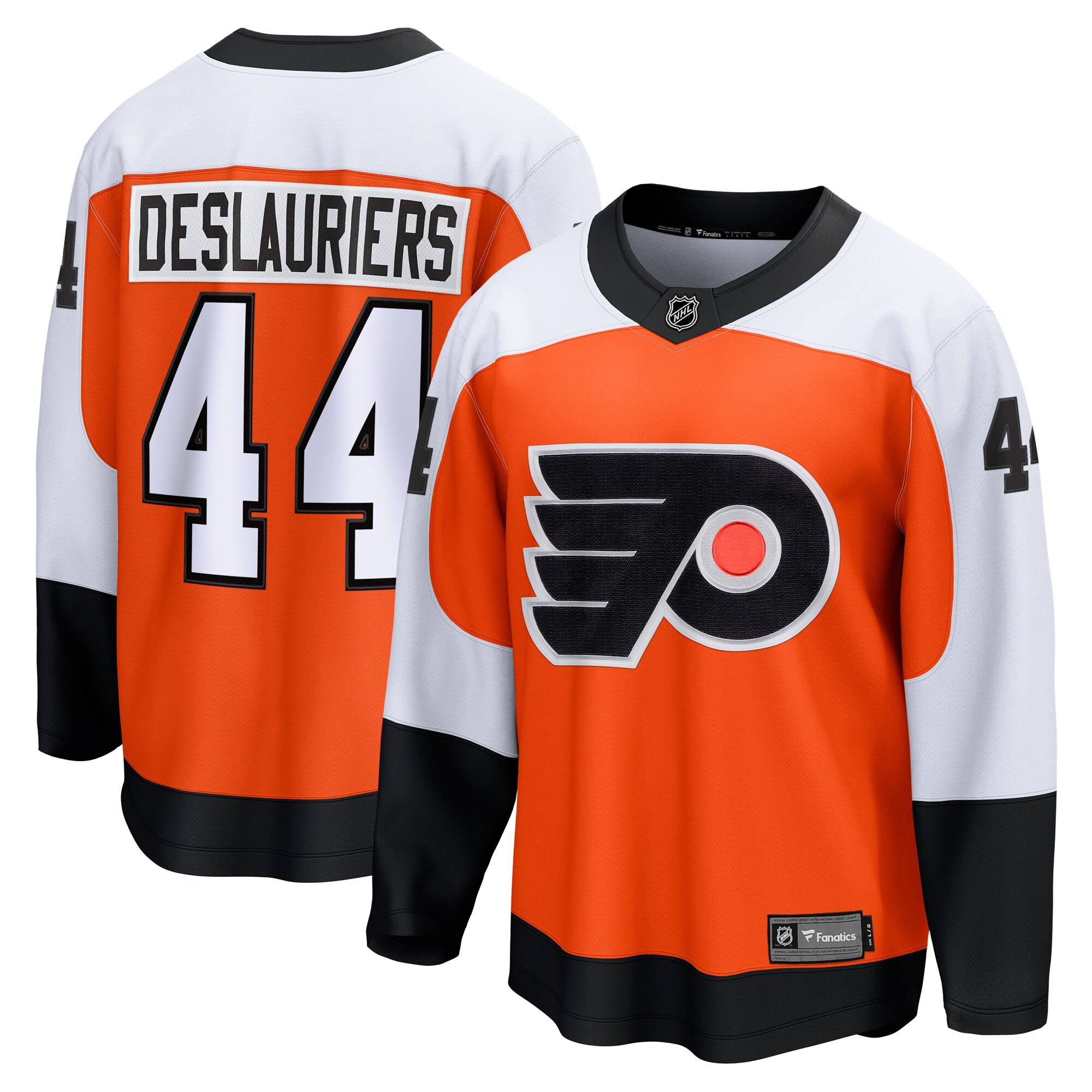 Men's Philadelphia Flyers Nicolas Deslauriers Orange Home Breakaway Jersey - JS322 