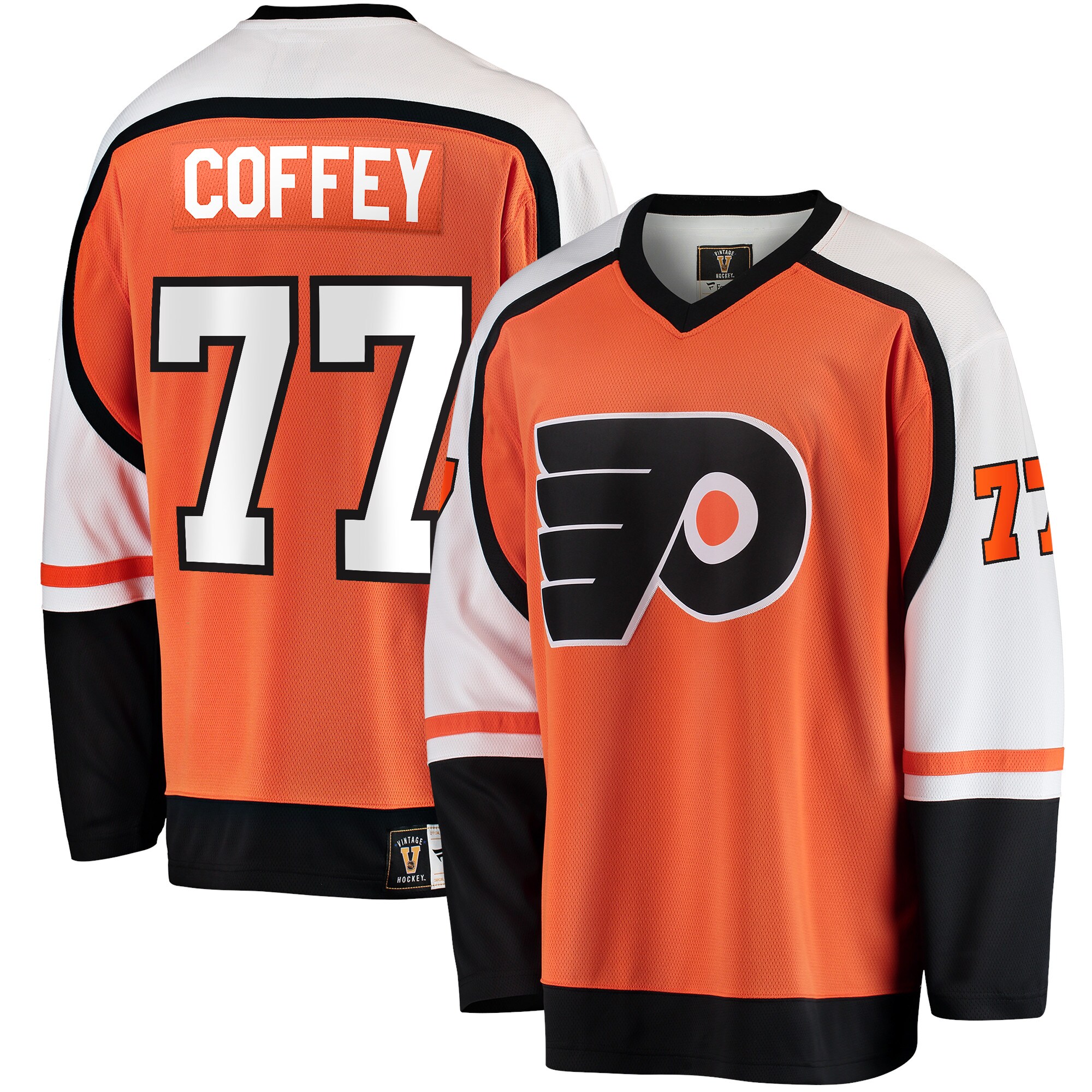 Men's Philadelphia Flyers Paul Coffey Orange Premier Breakaway Retired Player Jersey - JS230 