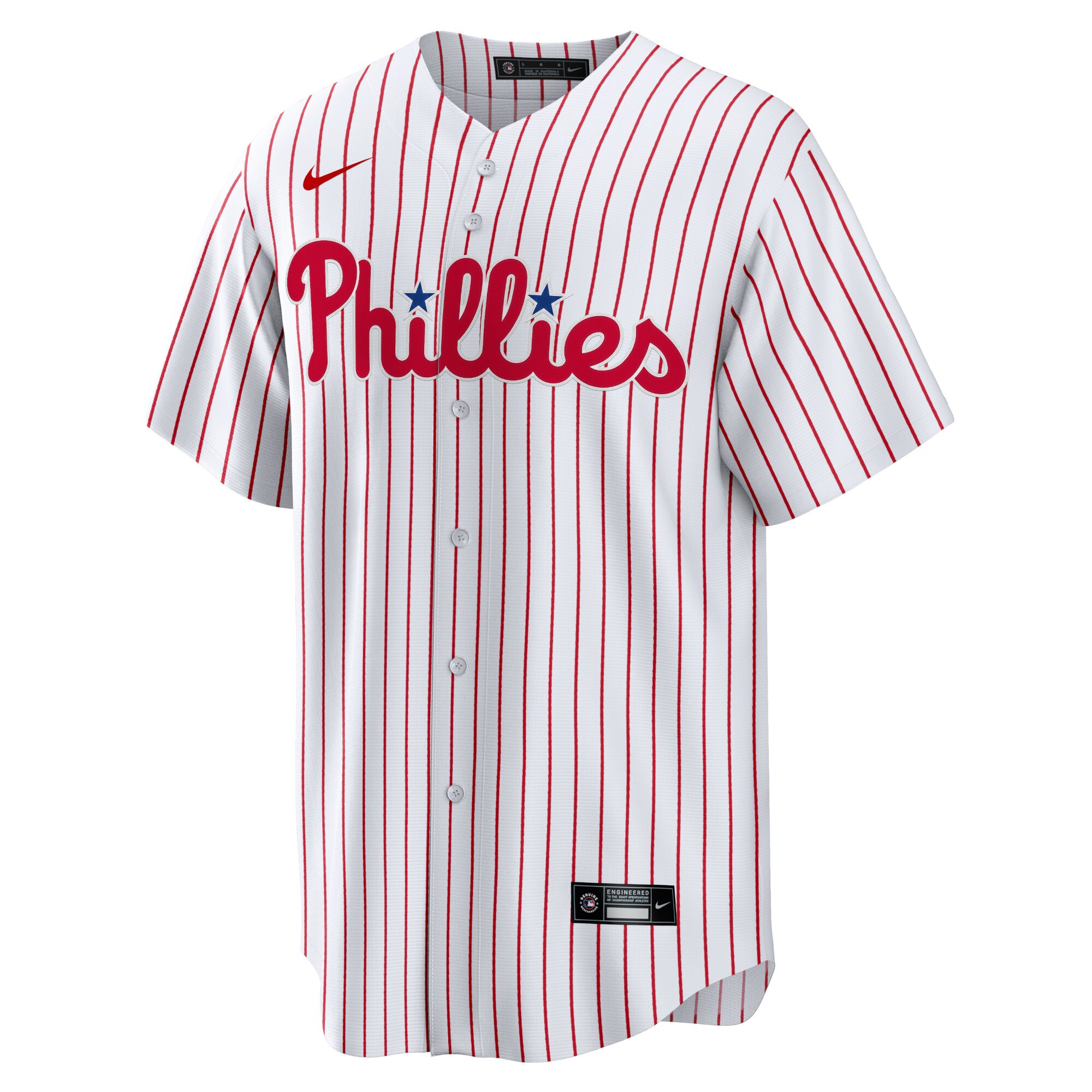 Alternative view of Men's Philadelphia Phillies Alec Bohm White Player Jersey 