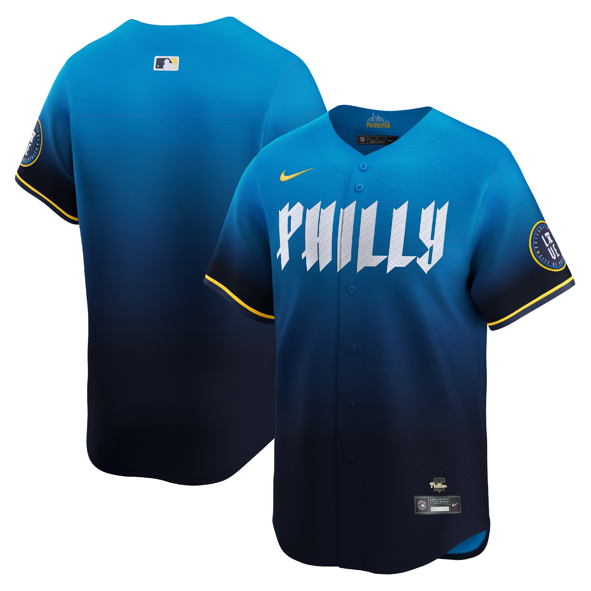 Men's Philadelphia Phillies Blue 2024 City Connect Limited Jersey 