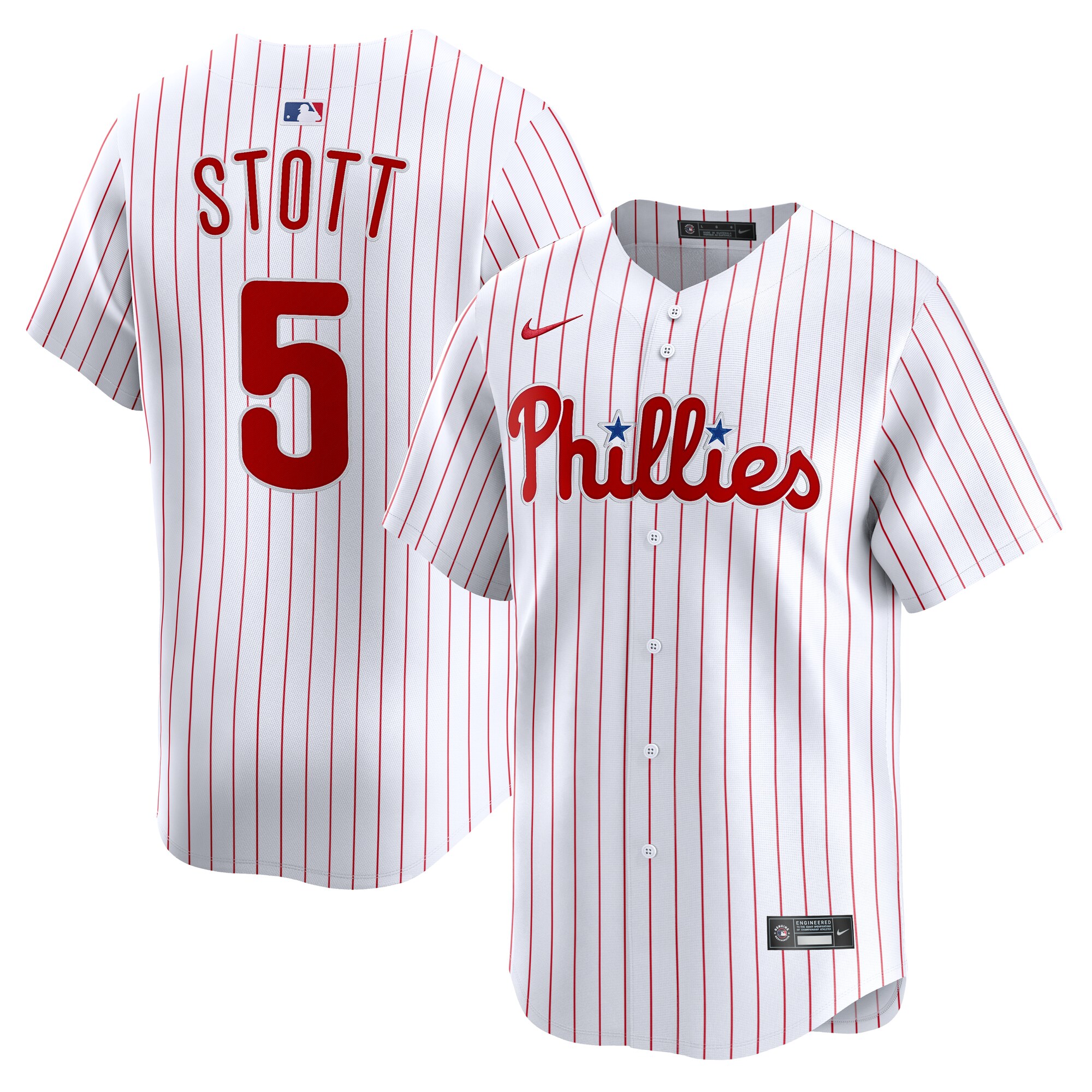 Men's Philadelphia Phillies Bryson Stott White Home Limited Player Jersey 