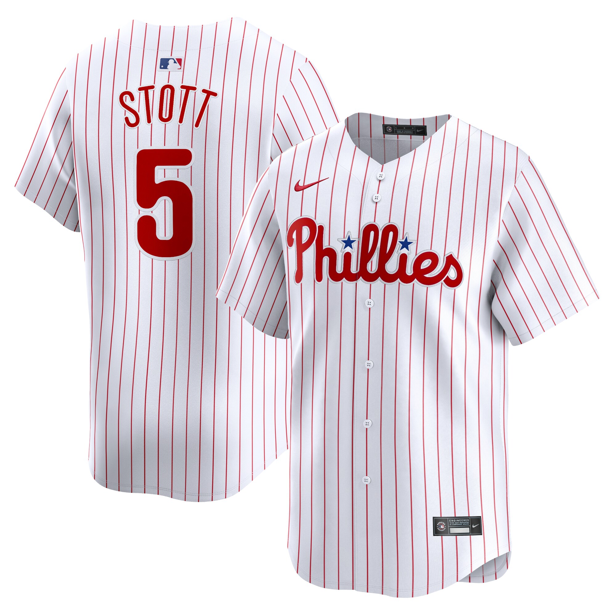 Men's Philadelphia Phillies Bryson Stott White Home Limited Player Jersey 