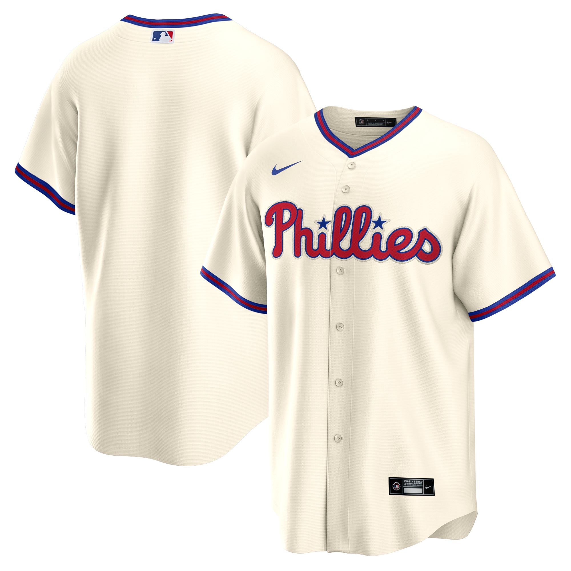 Men's Philadelphia Phillies Cream Alternate Team Jersey 
