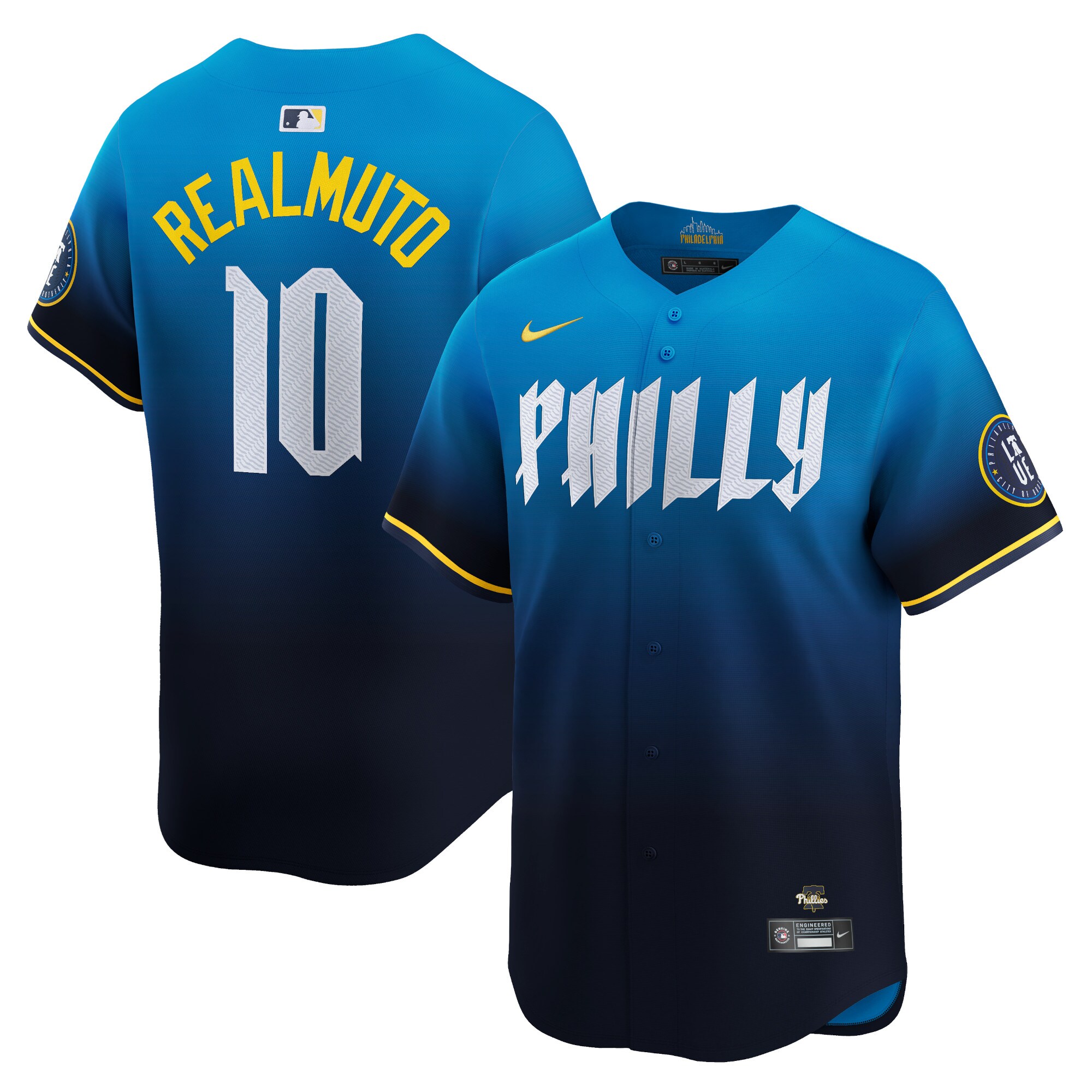 Men's Philadelphia Phillies J.T. Realmuto Blue 2024 City Connect Limited Player Jersey 