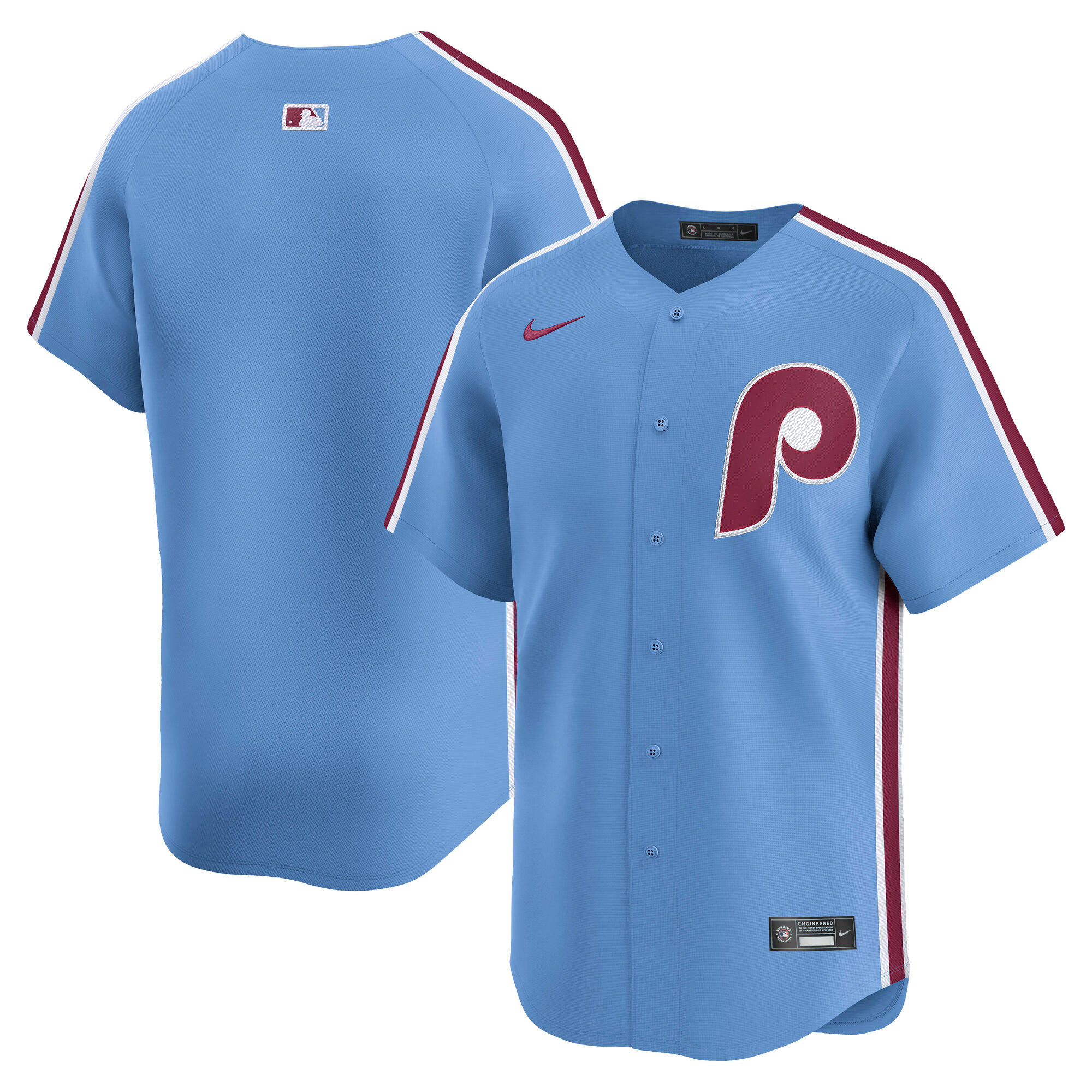 Men's Philadelphia Phillies Light Blue Alternate Limited Jersey 