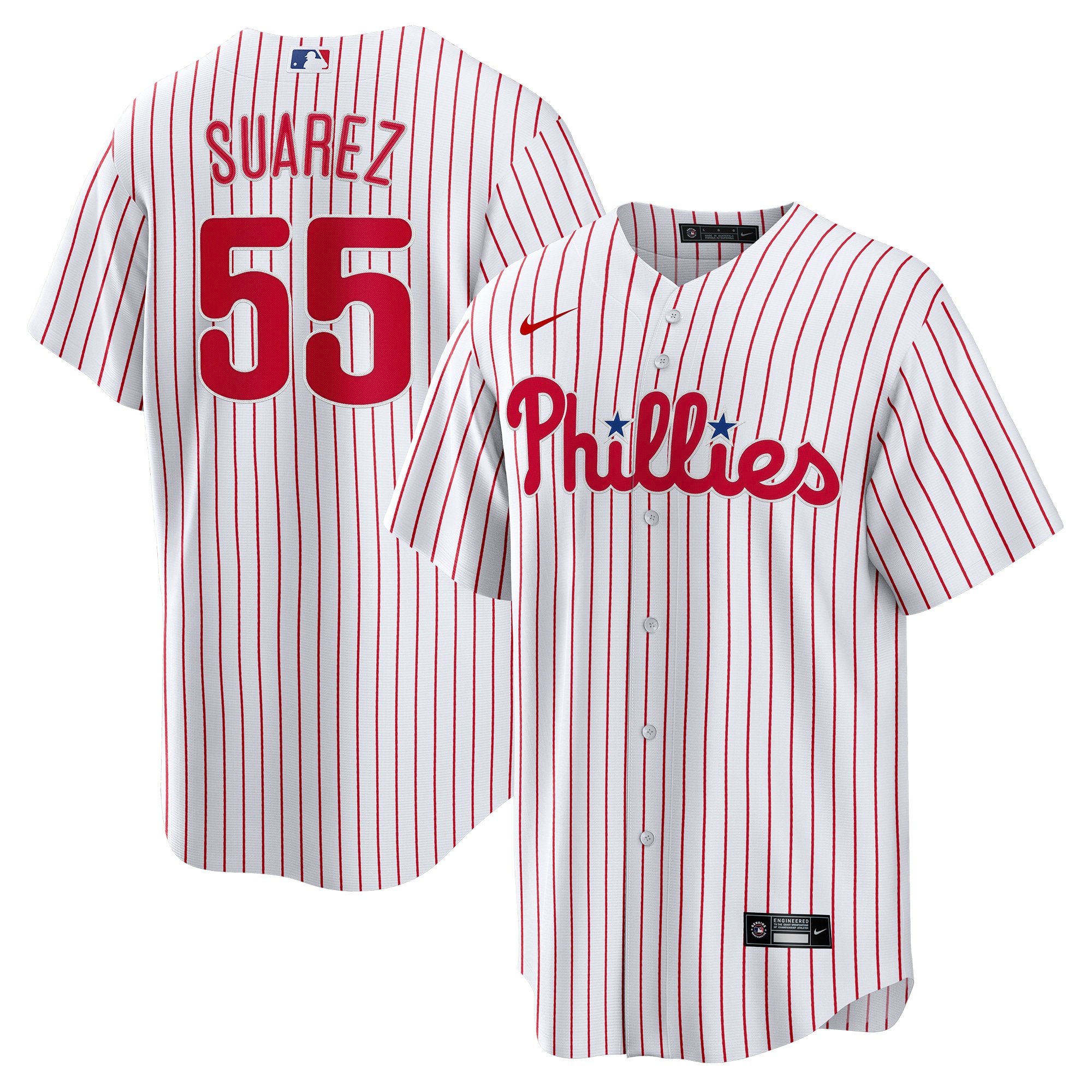 Men's Philadelphia Phillies Ranger Suárez White Home Player Jersey 
