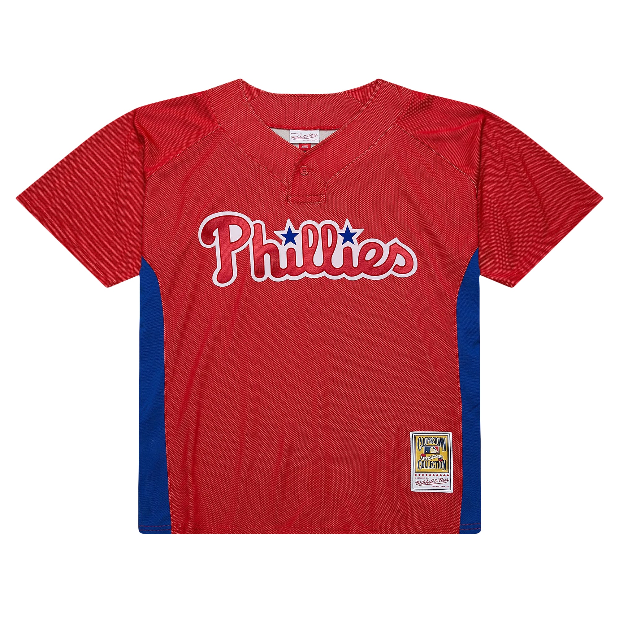 Alternative view of Men's Philadelphia Phillies Roy Halladay Mitchell & Ness Red Cooperstown Collection 2010 Batting Practice Jersey 