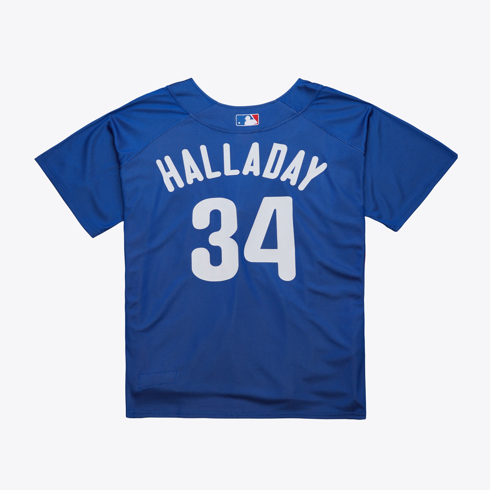 Alternative view of Men's Philadelphia Phillies Roy Halladay Mitchell & Ness Royal 2010 Batting Practice Pullover Jersey 