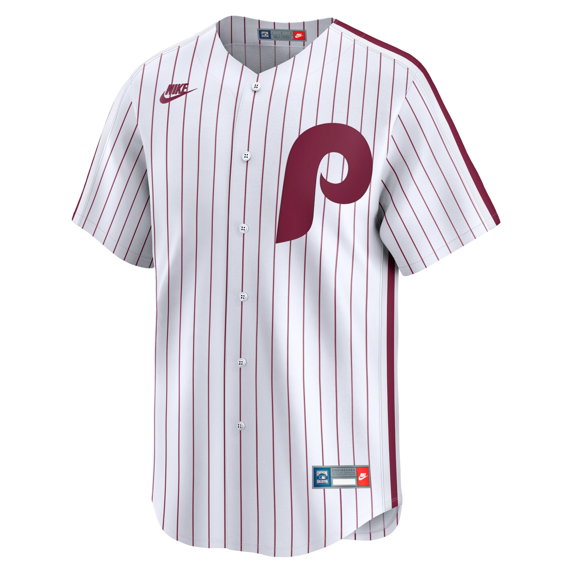 Alternative view of Men's Philadelphia Phillies White Cooperstown Collection Limited Jersey 