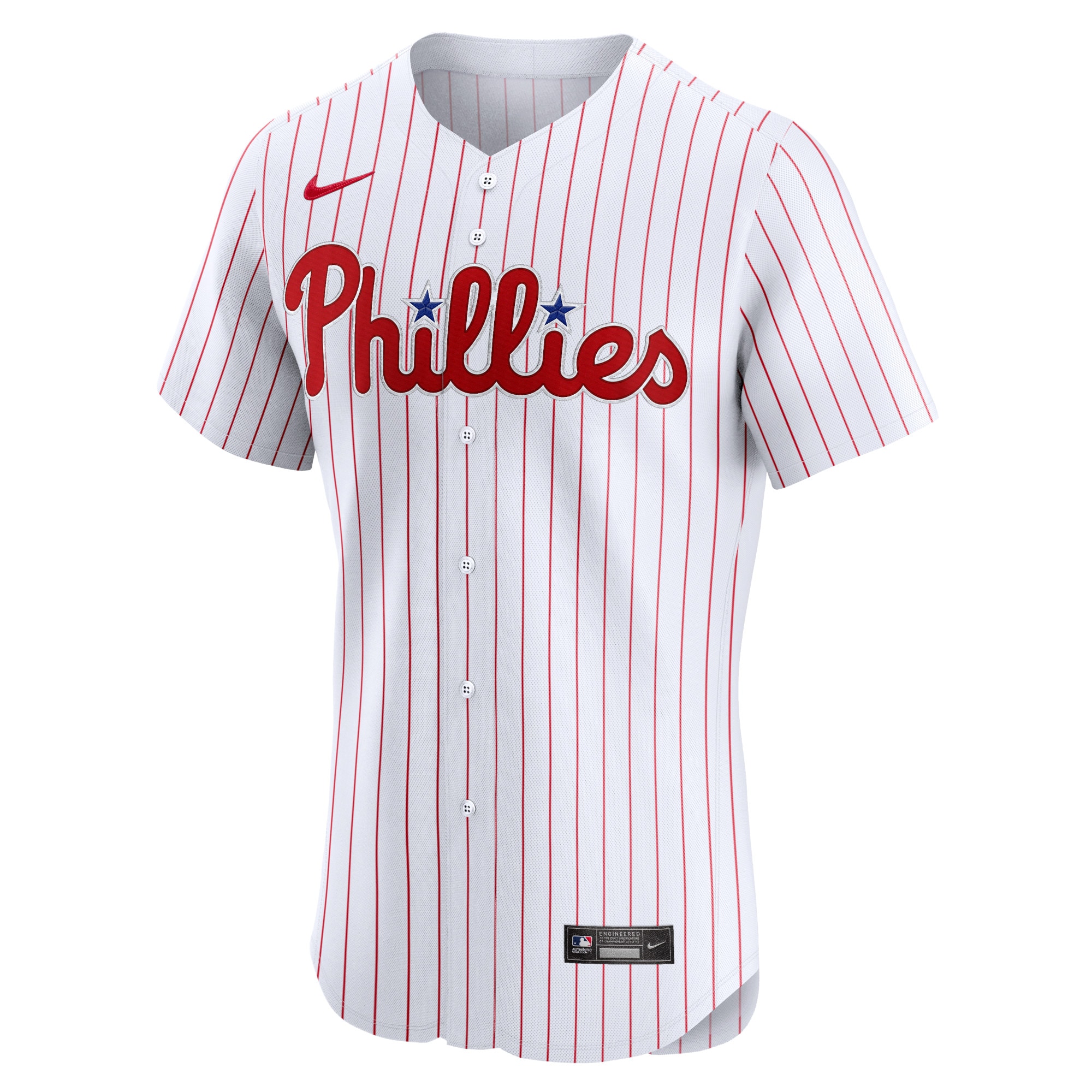 Alternative view of Men's Philadelphia Phillies White Home Elite Jersey 