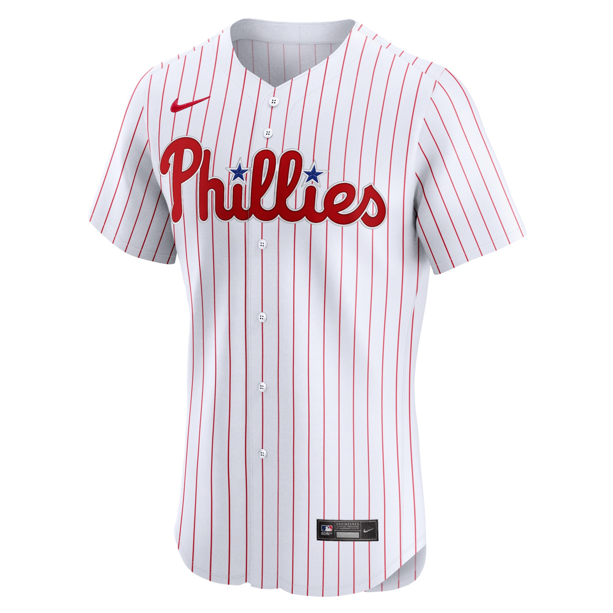 Alternative view of Men's Philadelphia Phillies White Home Elite Jersey 