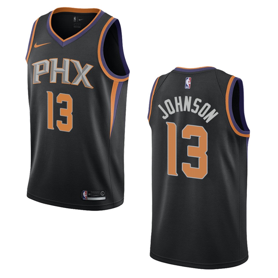 Men's Phoenix Suns #13 Cameron Johnson Statement Swingman Jersey - Black